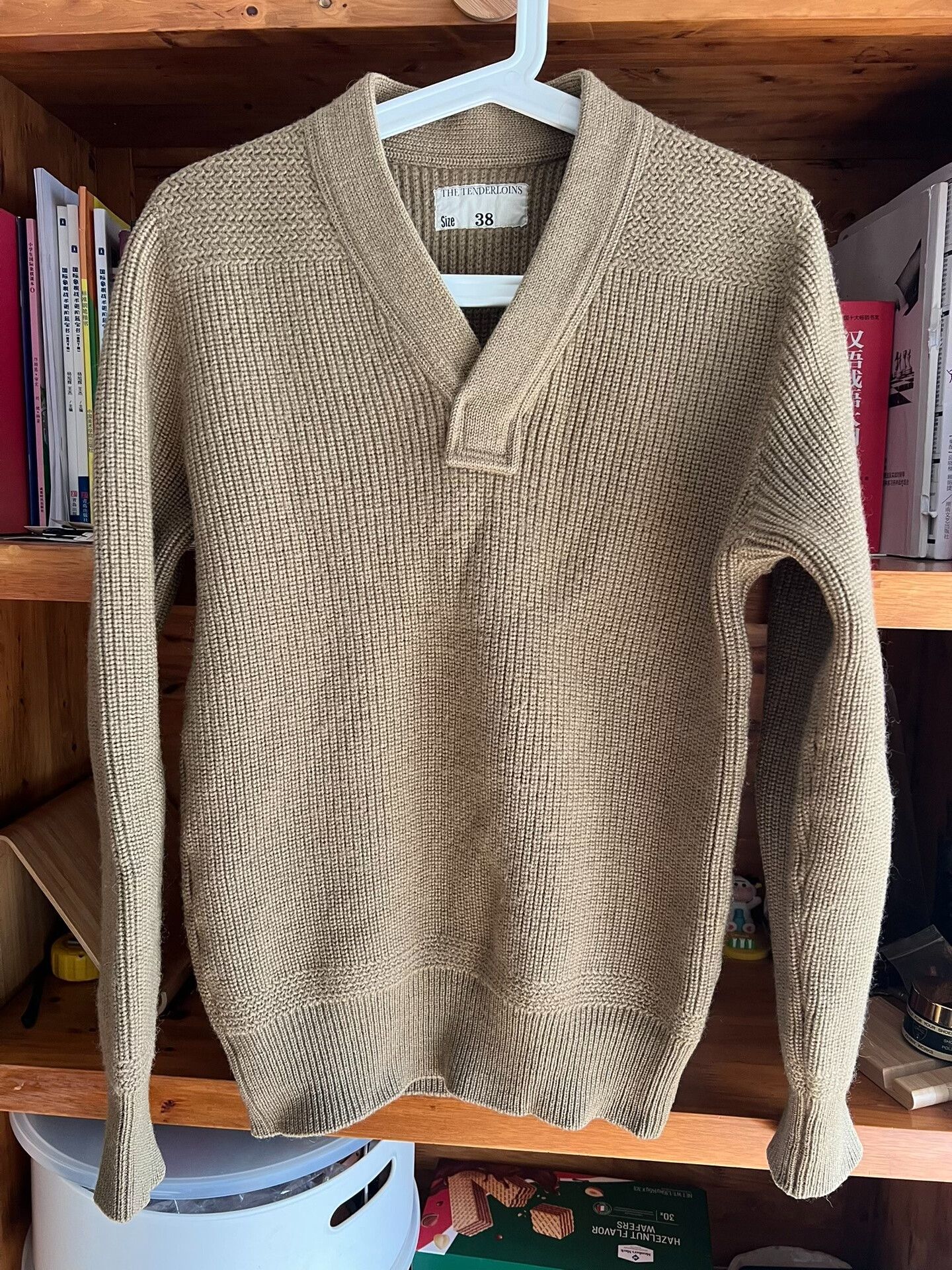 Japanese Brand Tenderloin K-7 Mechanic Wool Sweater Size US M / EU 48-50 / 2 - 1 Thumbnail