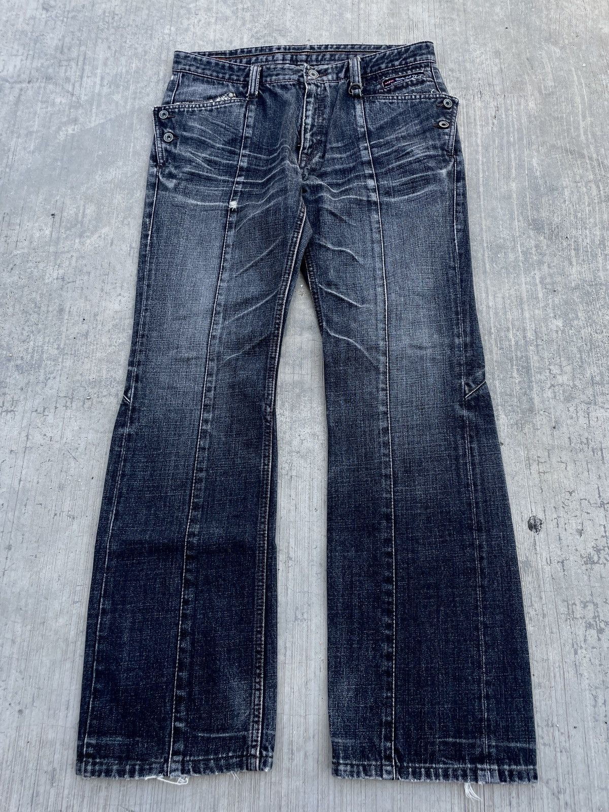 Obelisk 💥RARE💥2000s NICOLE CLUB FOR MEN PYTHON FLARE ARCHIVE PUNK Size US 31 - 2 Thumbnail