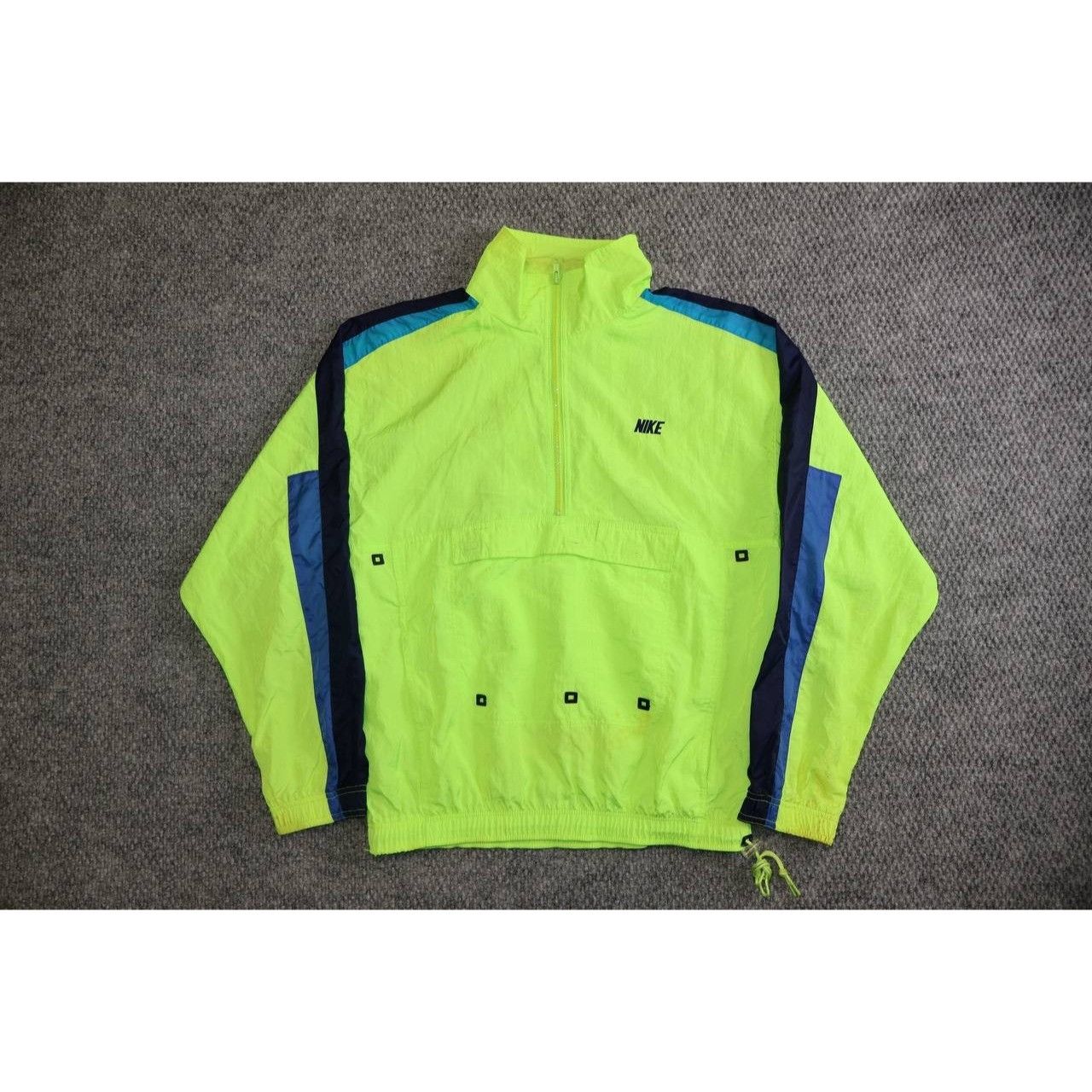 Nike Vtg 90s Nike Neon Yellow Windbreaker Jacket Men’s M Size US M / EU 48-50 / 2 - 8 Thumbnail