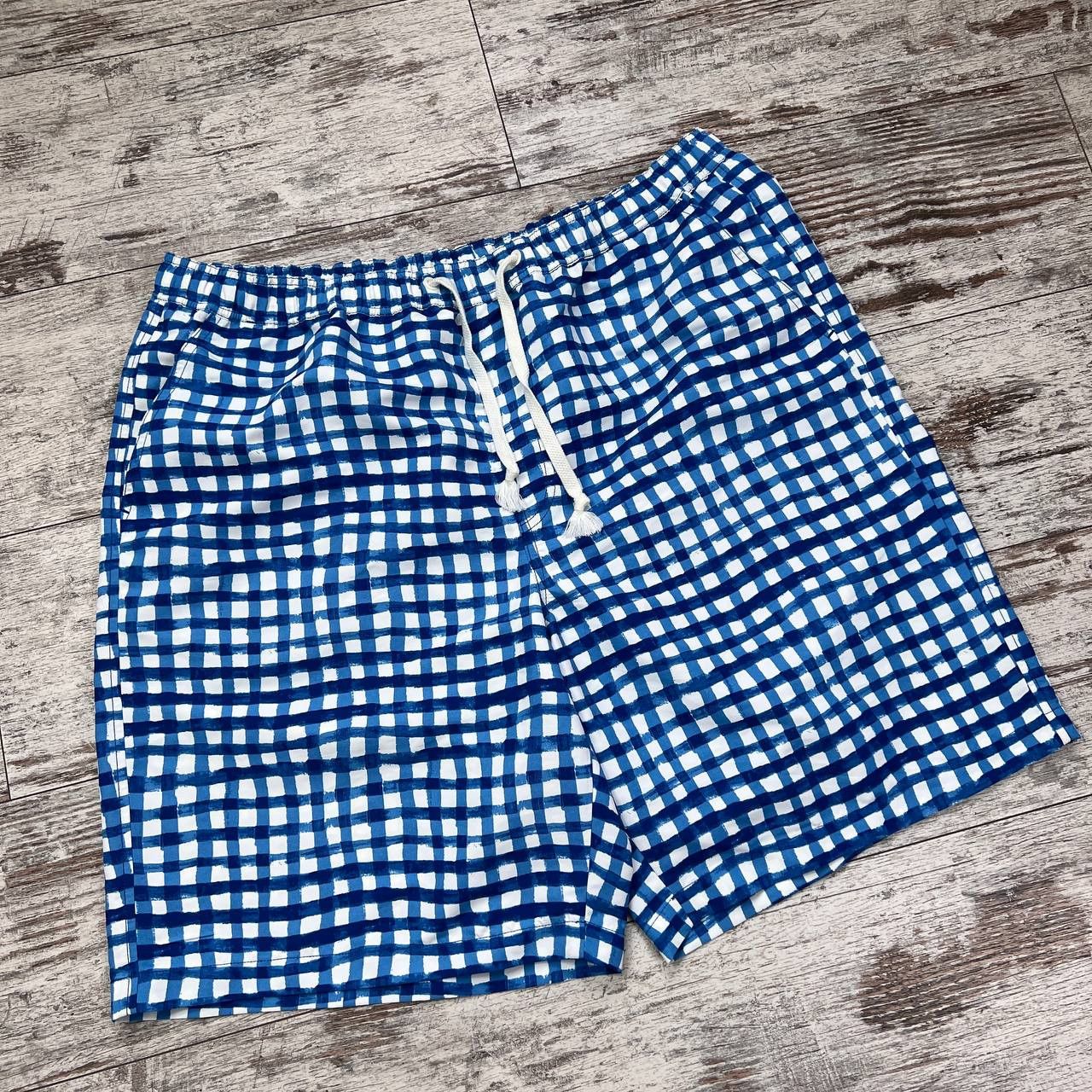 Marni Uniqlo x Marni Check Shorts Bermudas Size XXL Blue White Size US 44 / EU 60 - 2 Thumbnail