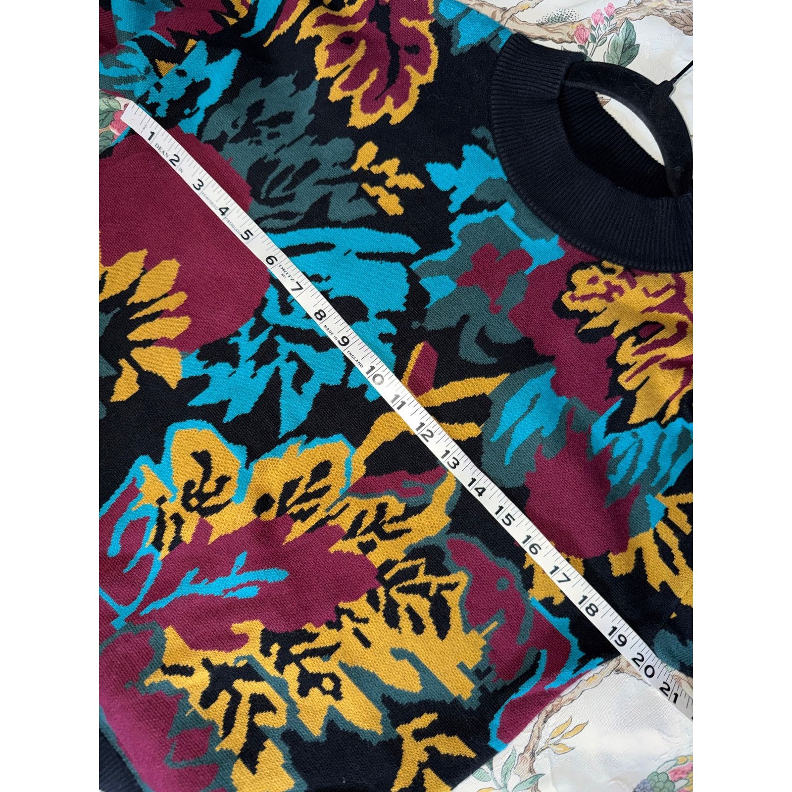Vertabrae 0249 Amour Vert Floral Intarsia Knit Sweater Size Small Size S / US 4 / IT 40 - 5 Thumbnail
