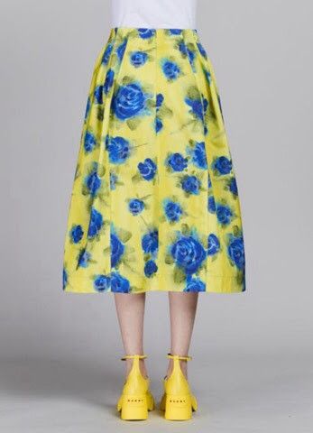 Marni oc11z0525 High Waisted Skirt in Multicolor Size 30" / US 8 / IT 44 - 2 Thumbnail
