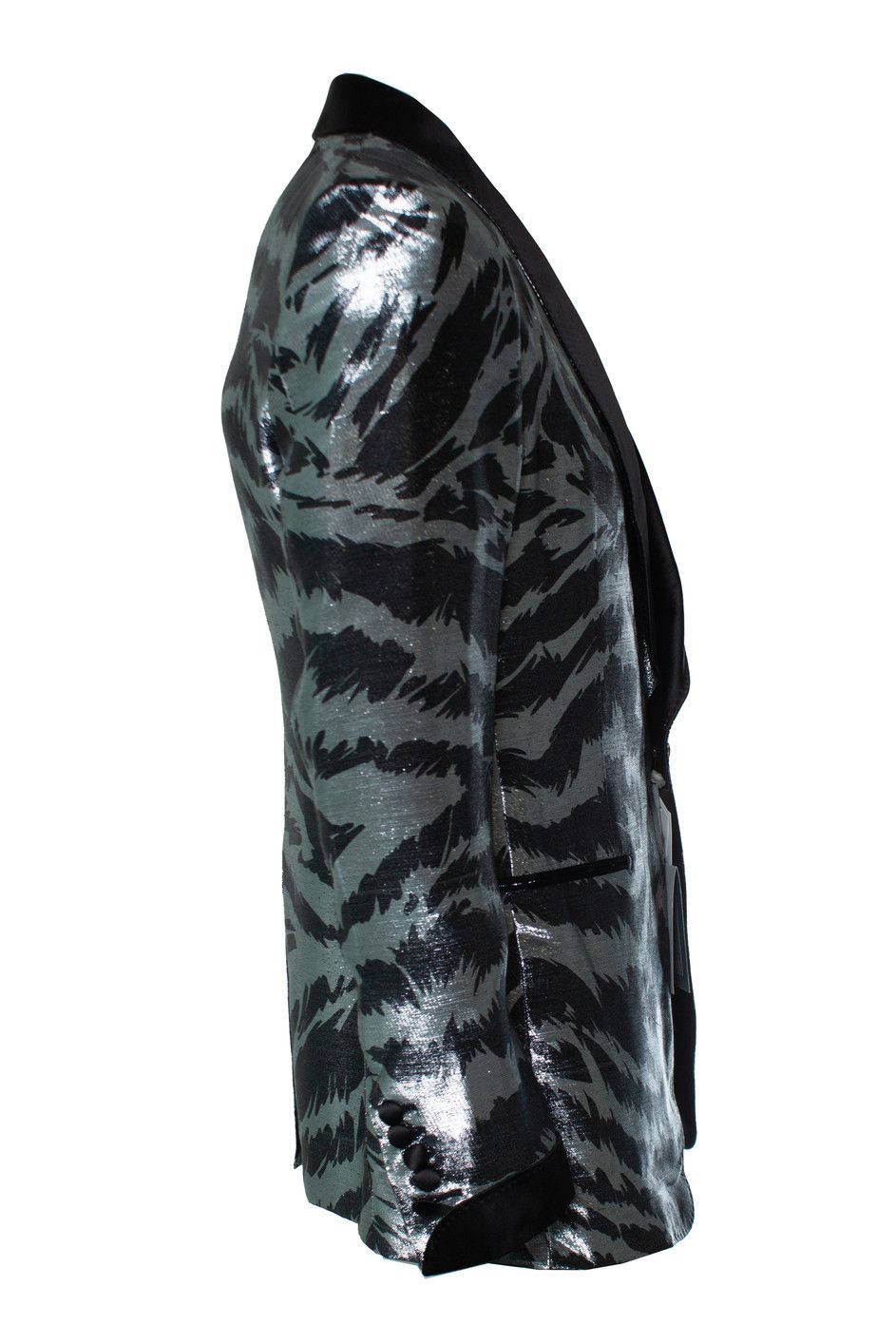 Tom Ford Tom Ford, Atticus Zebra metallic tuxedo jacket Size 50R - 3 Thumbnail