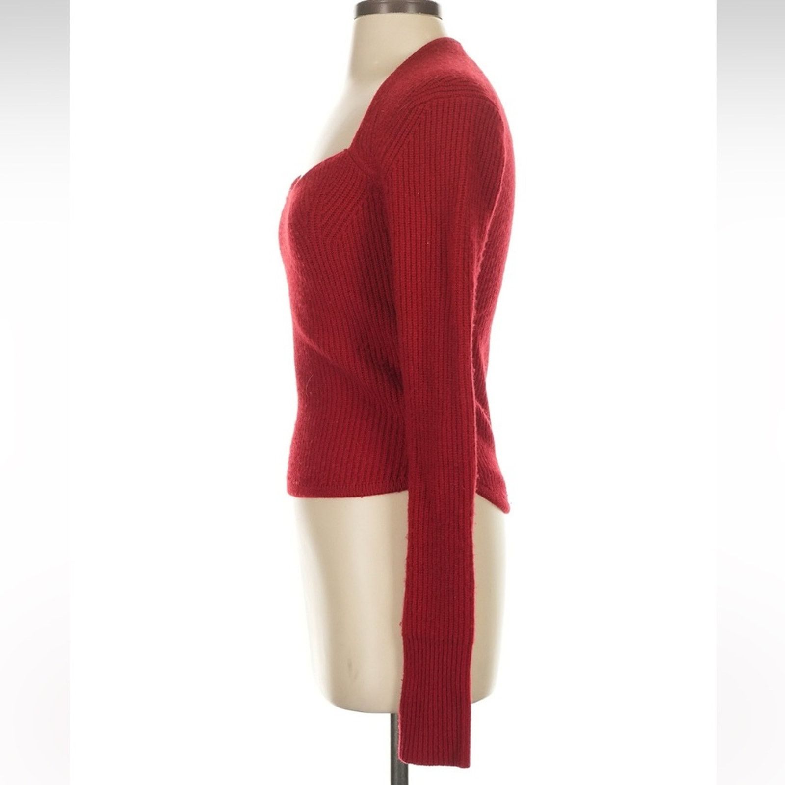 Isabel Marant Isabel Marant Bailey Wool-Cashmere Sweater - Size 2 - Red Size XS / US 0-2 / IT 36-38 - 6 Thumbnail