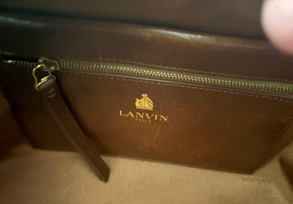Lanvin VINTAGE LANVIN BROWN LEATHER PURSE / DOCTOR'S BAG $4,999 OBO Size ONE SIZE - 6 Thumbnail