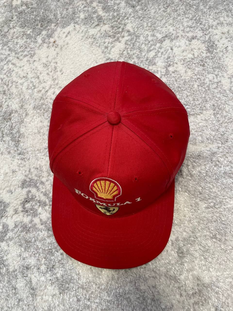 Formula 1 Vintage Ferrari Formula 1 Shell Promo Snapback Cap Hat Red Size ONE SIZE - 8 Thumbnail