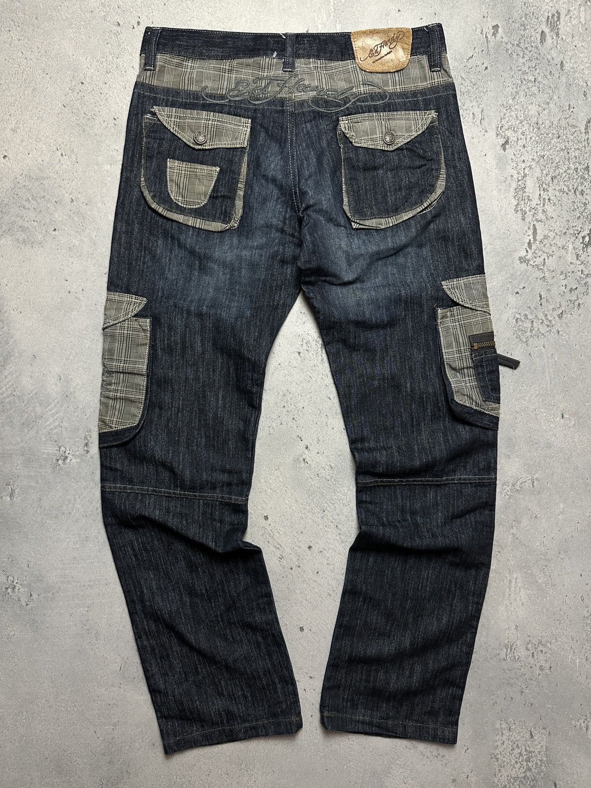 Ed Hardy Ed Hardy y2k Jeans Distressed Baggy Denim Washed Jeans 90s Size US 36 / EU 52 - 1 Thumbnail