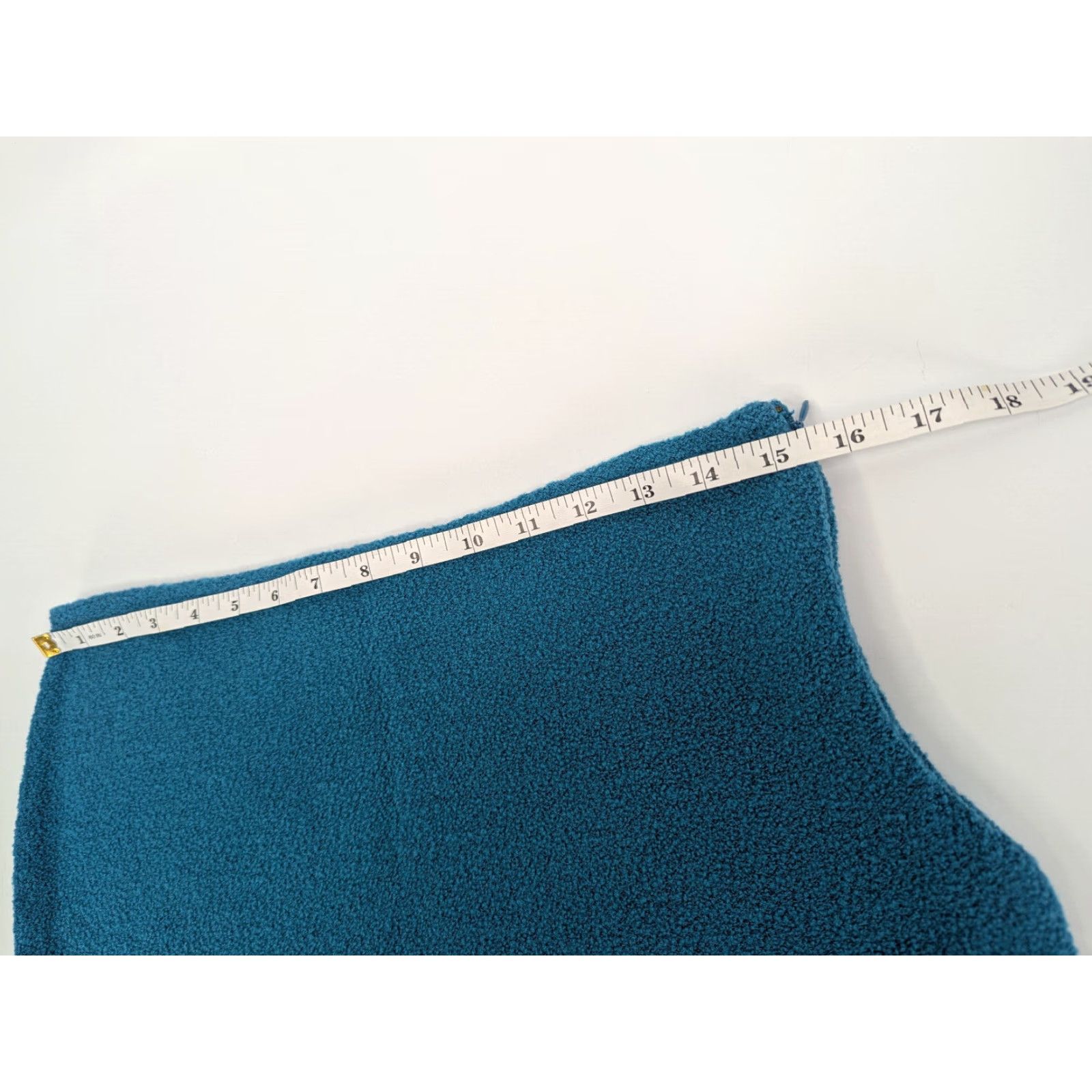 St. John St. John Skirt Size 10 Pencil Knee Length Wool Blend Blue Turquoise Zip Womens Size 32" / US 10 / IT 46 - 6 Thumbnail