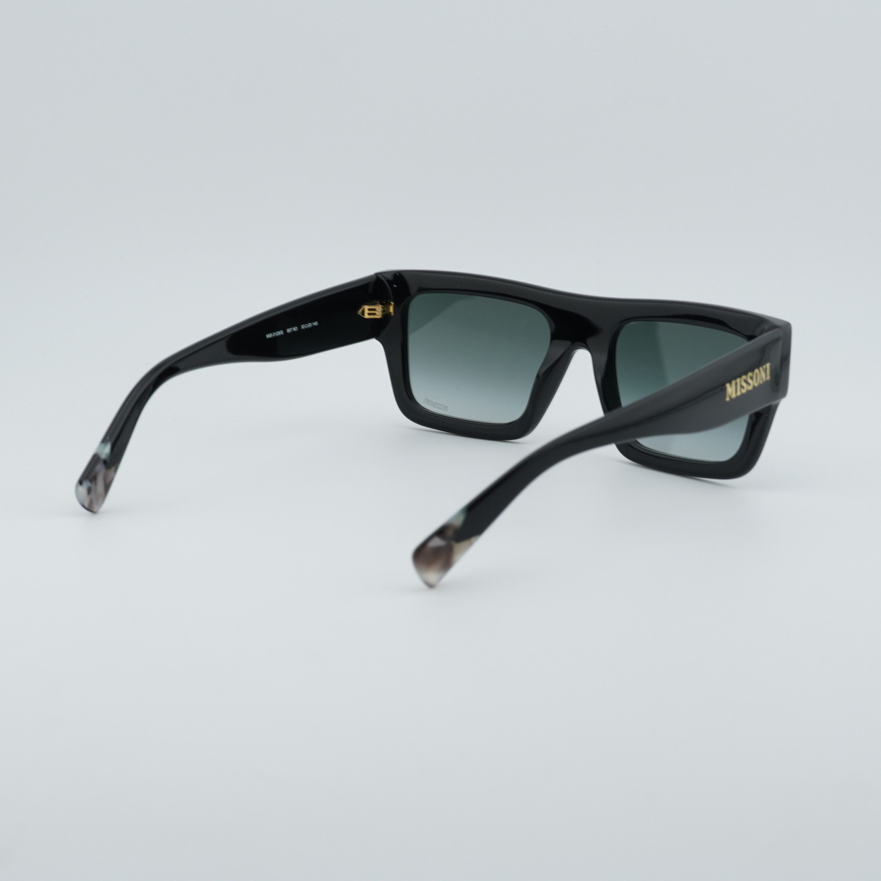 Missoni Missoni MIS0129/S 0807 9O Sunglasses Black Square Frame Size ONE SIZE - 6 Thumbnail