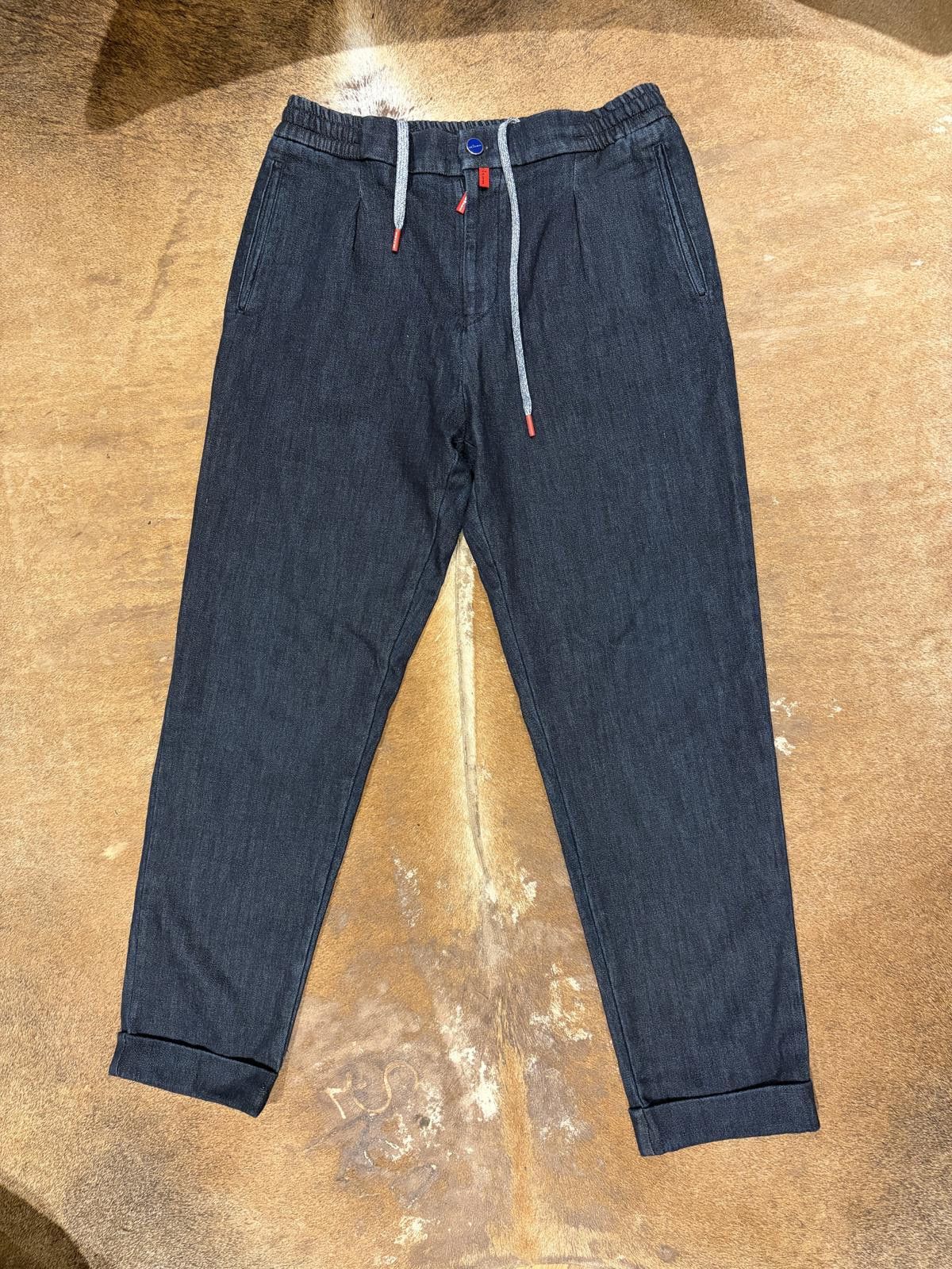 Kiton Kiton Napoli Lightweight Denim Trousers - Current Season Size US 35 - 1 Thumbnail