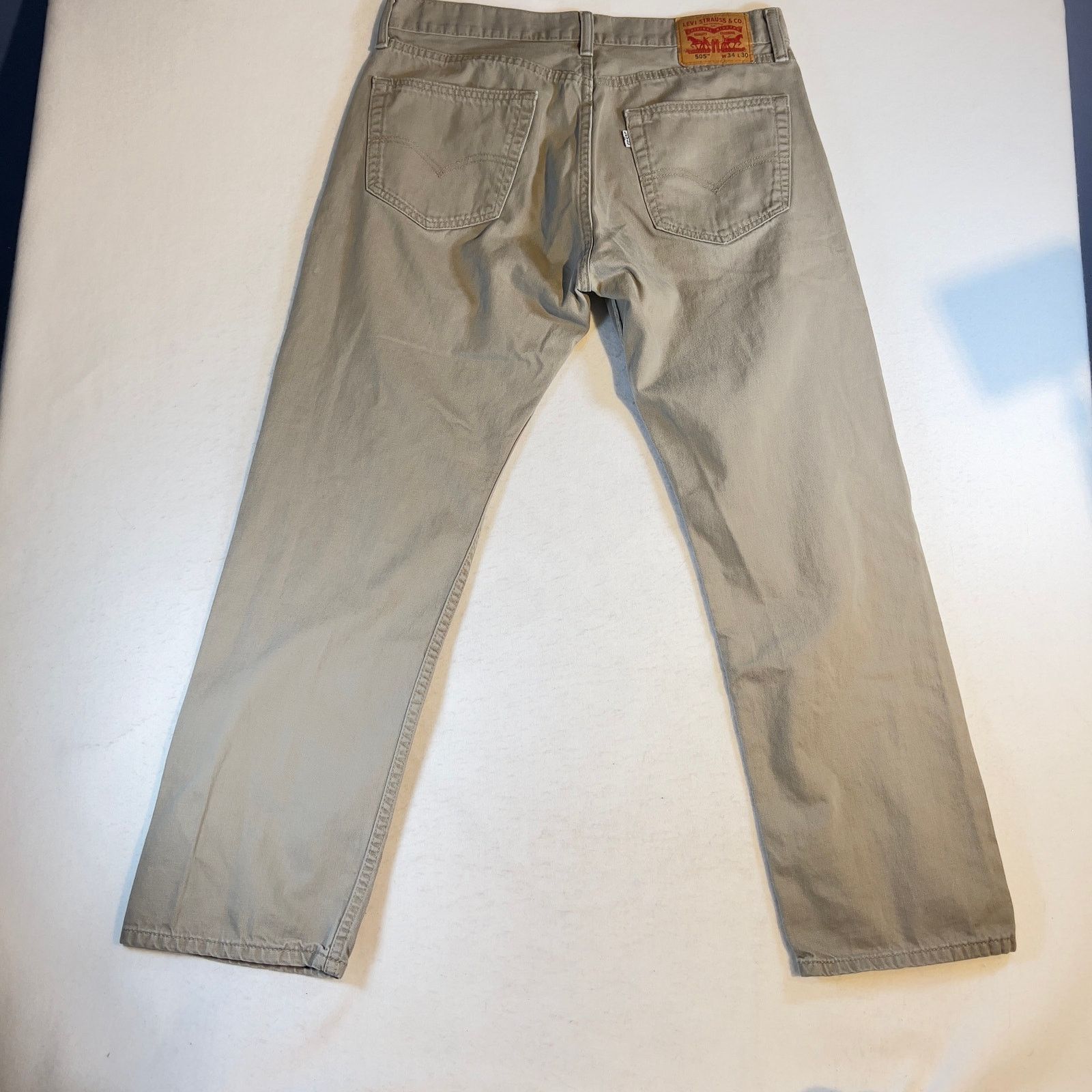 Levi's Levi's 505 Jeans Men 34W x 30L Brown Straight Leg 00505-0718 Size US 34 / EU 50 - 9 Thumbnail