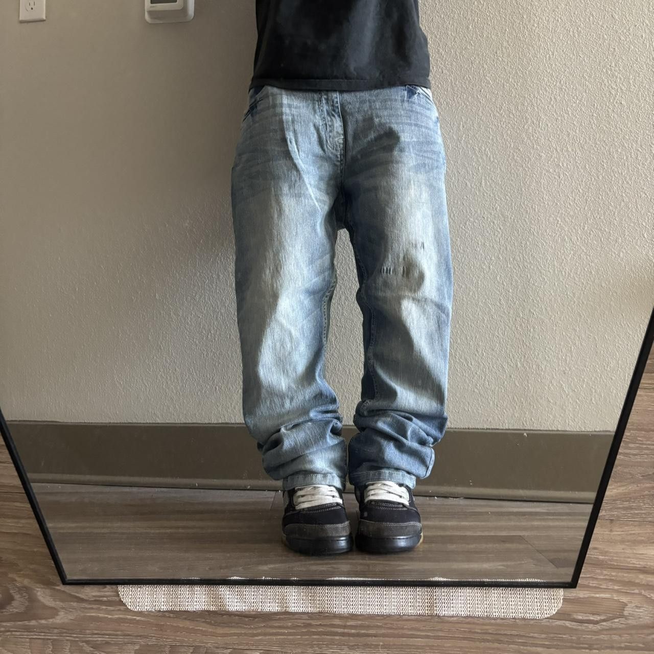 Ecko Unltd. Crazy Vintage Y2K/2000s Grunge Faded Wash Ecko Skater Denim Jeans! 38x30 Size US 38 / EU 54 - 1 Thumbnail