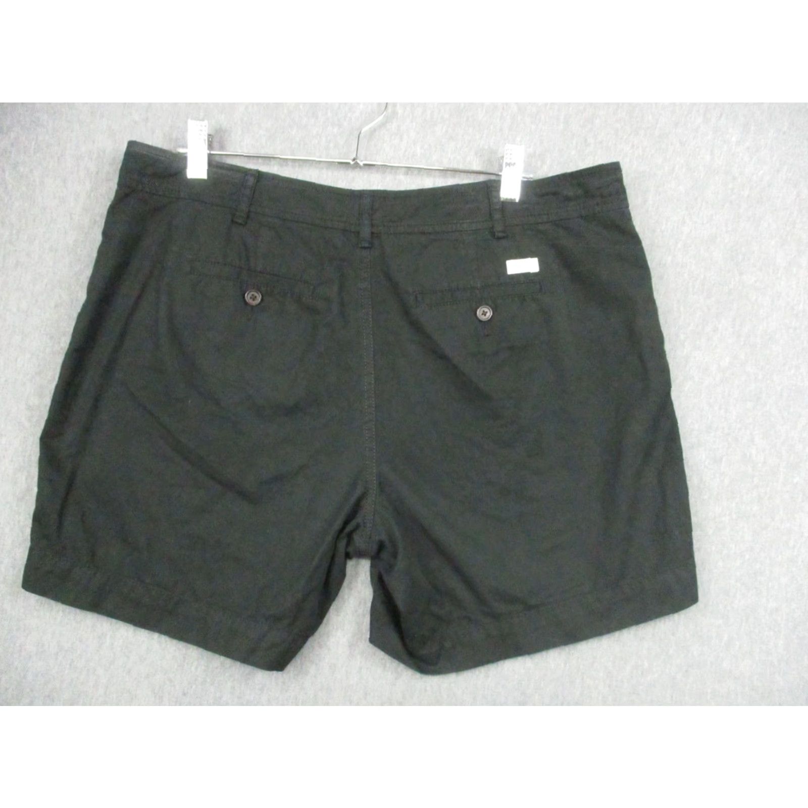 Ralph Lauren Lauren Jeans Co Shorts Womens 12P Petite Black Flat Front Chino Casual Classic Twill 100% Cotton Size 34" / US 12 / IT 48 - 7 Thumbnail