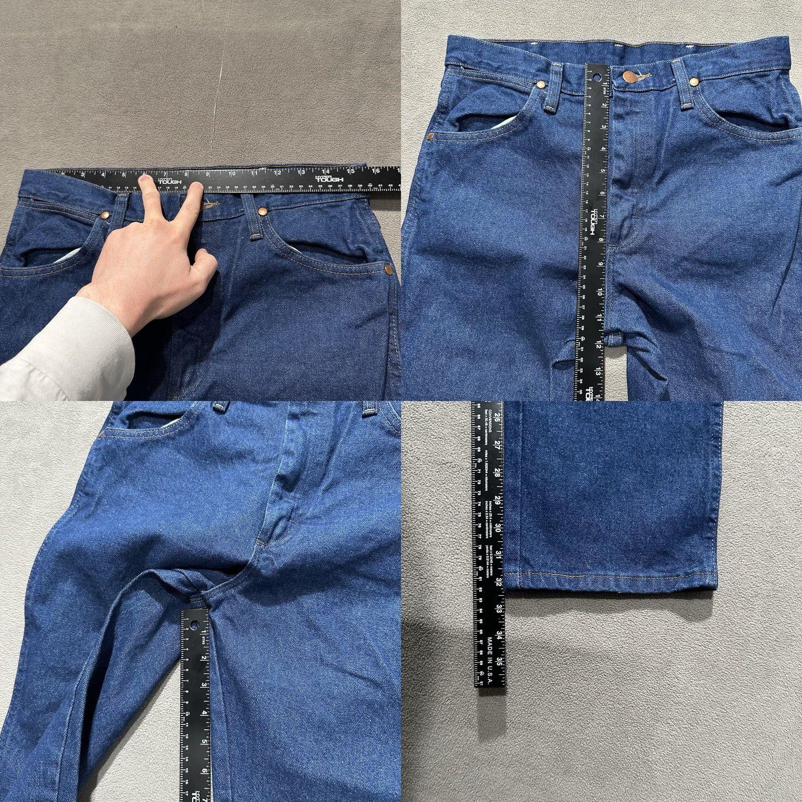 Wrangler VINTAGE Wrangler Jeans Men 30x32 Cowboy Cut Blue Denim Western 936PWD Size US 30 / EU 46 - 8 Thumbnail