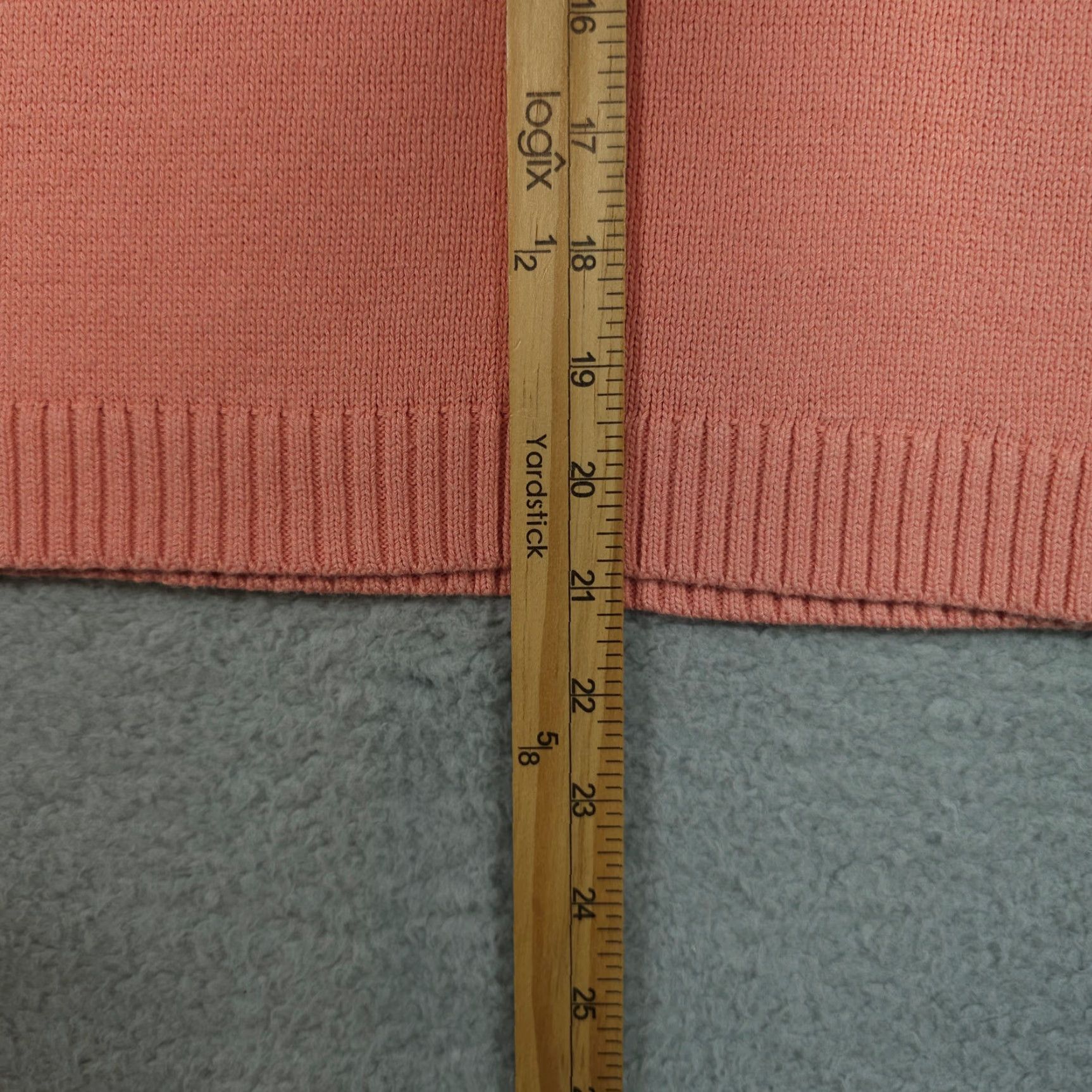 J. Jill J Jill Sweater Womens XSP Petite Coral Rib Knit Trim Pullover Crew Neck Casual Size XS / US 0-2 / IT 36-38 - 6 Thumbnail