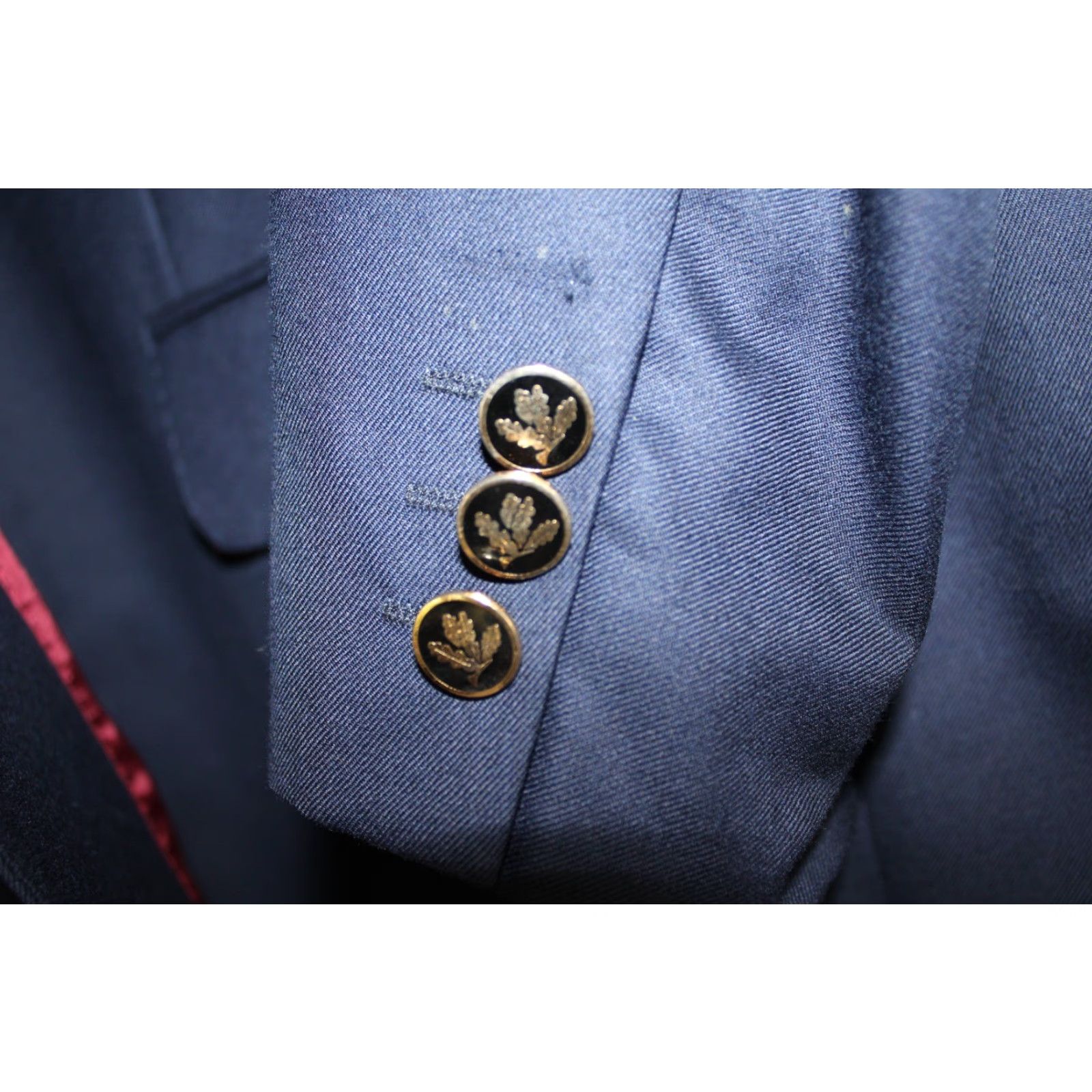 VINTAGE Crombie Blazer Jacket 52R Big Tall Navy Blue Cashmere