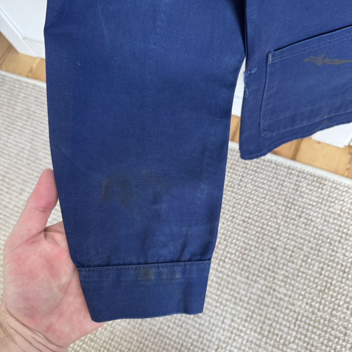 Le Laboureur Vintage stained painter works french very worn jacket Size US S / EU 44-46 / 1 - 9 Thumbnail