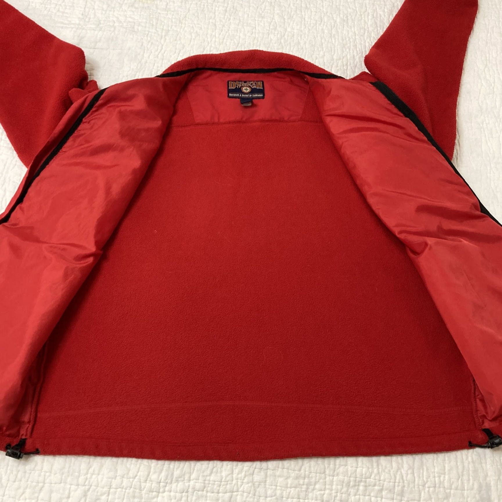 Duluth Trading Company Duluth Trading Co Mens Jacket XL Red Fleece Full Zip Pockets Long Sleeve Size US XL / EU 56 / 4 - 5 Thumbnail