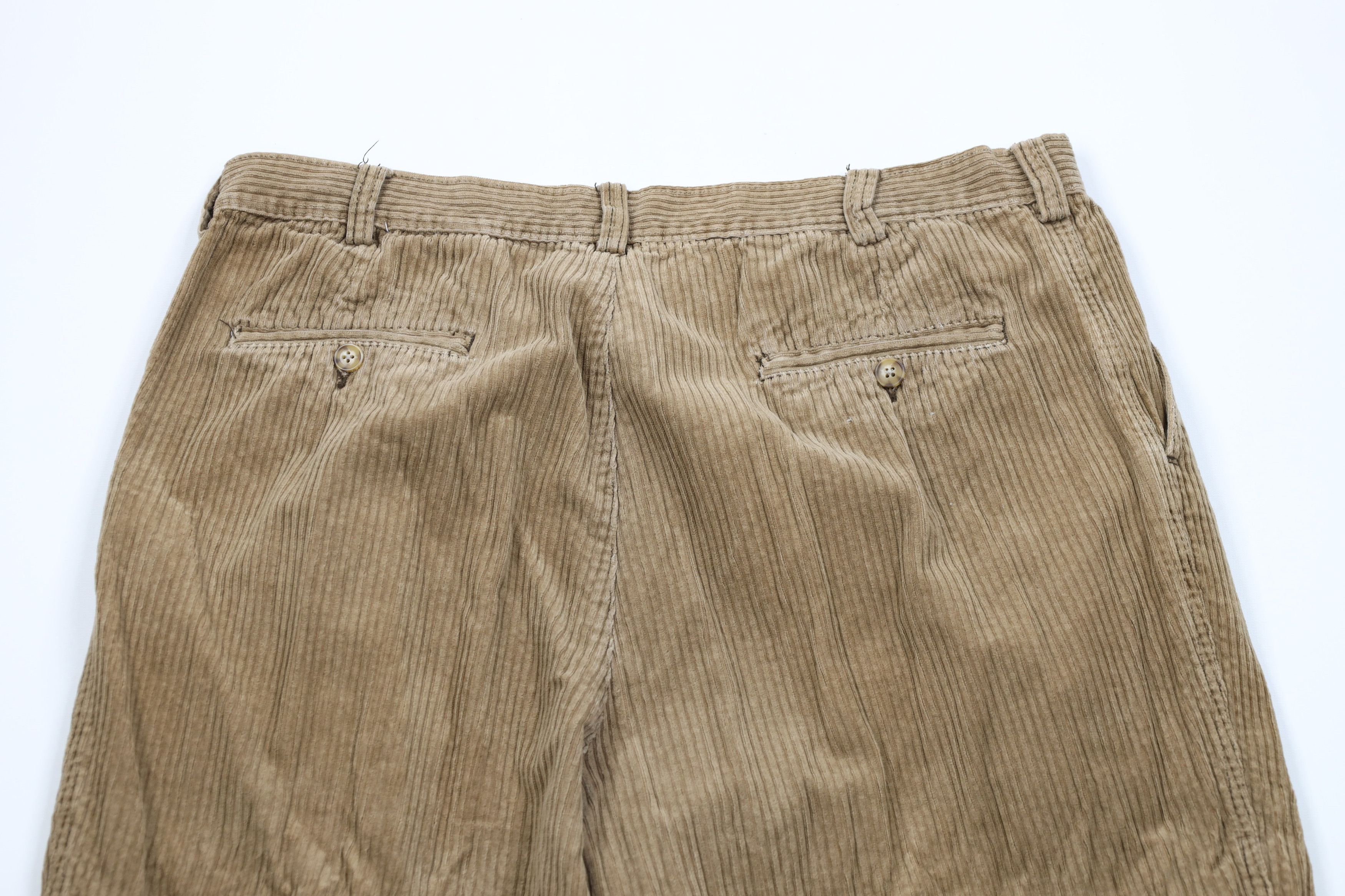 Vintage Vintage 90s Streetwear Wide Leg Corduroy Chino Pants Brown Size US 38 / EU 54 - 11 Thumbnail