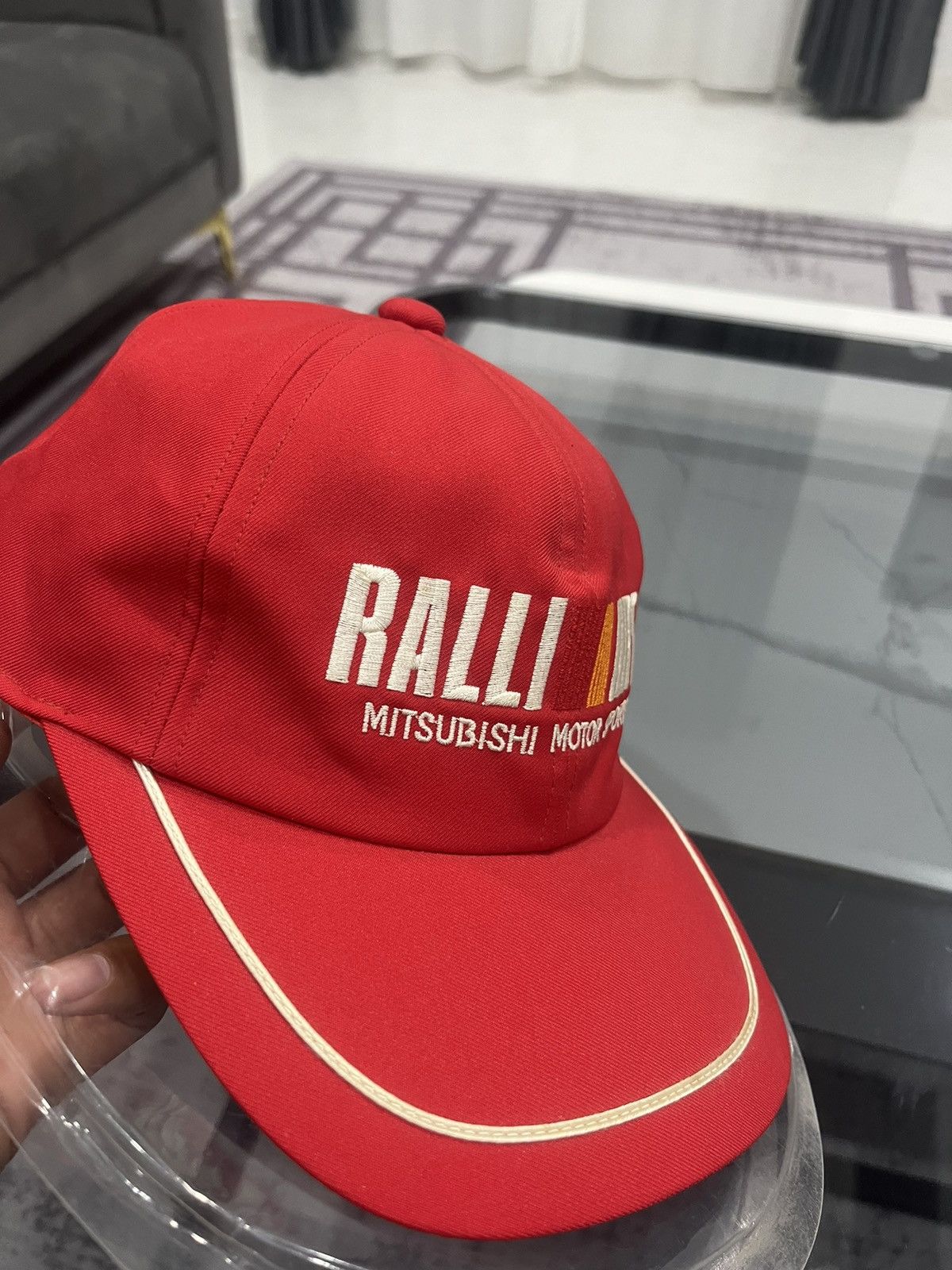 Vintage VINTAGE RALLIART MITSUBISHI RACING MOTORSPORT HAT Size ONE SIZE - 8 Thumbnail