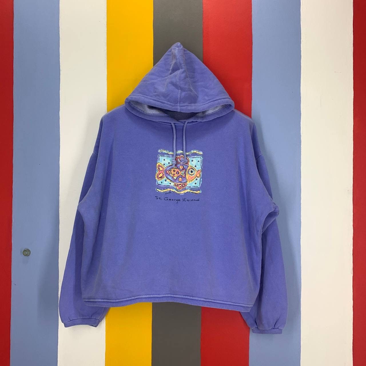 Vintage 90s Vintage ST. GEORGE ISLAND by OCEAN FRONT Hoodie #2477/AN Size US L / EU 52-54 / 3 - 1 Thumbnail