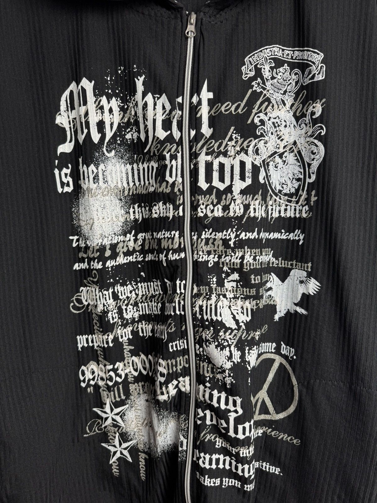 Japanese Pino Bazzo Poem Skulls Hoodie Shorts Sleeve