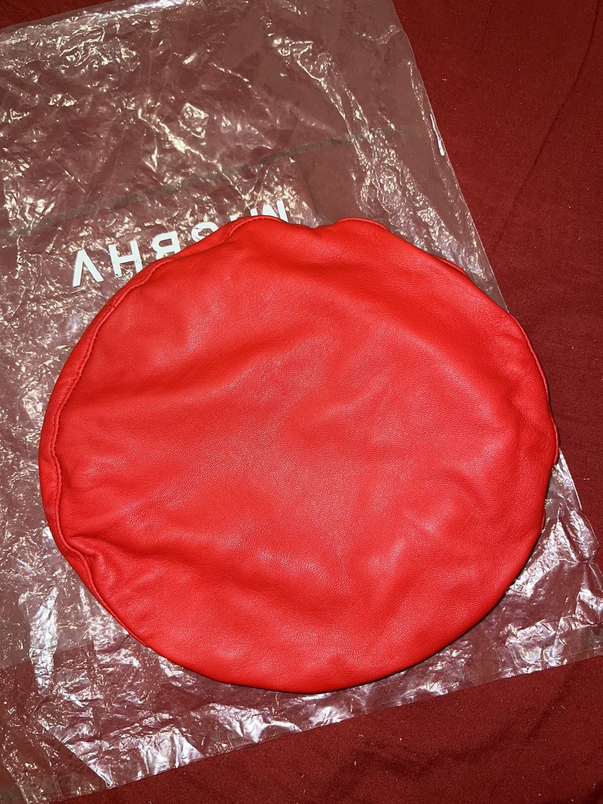 Misbhv MISBHV red vegan leather beret ❤️‍🔥🌶️ Size ONE SIZE - 6 Thumbnail