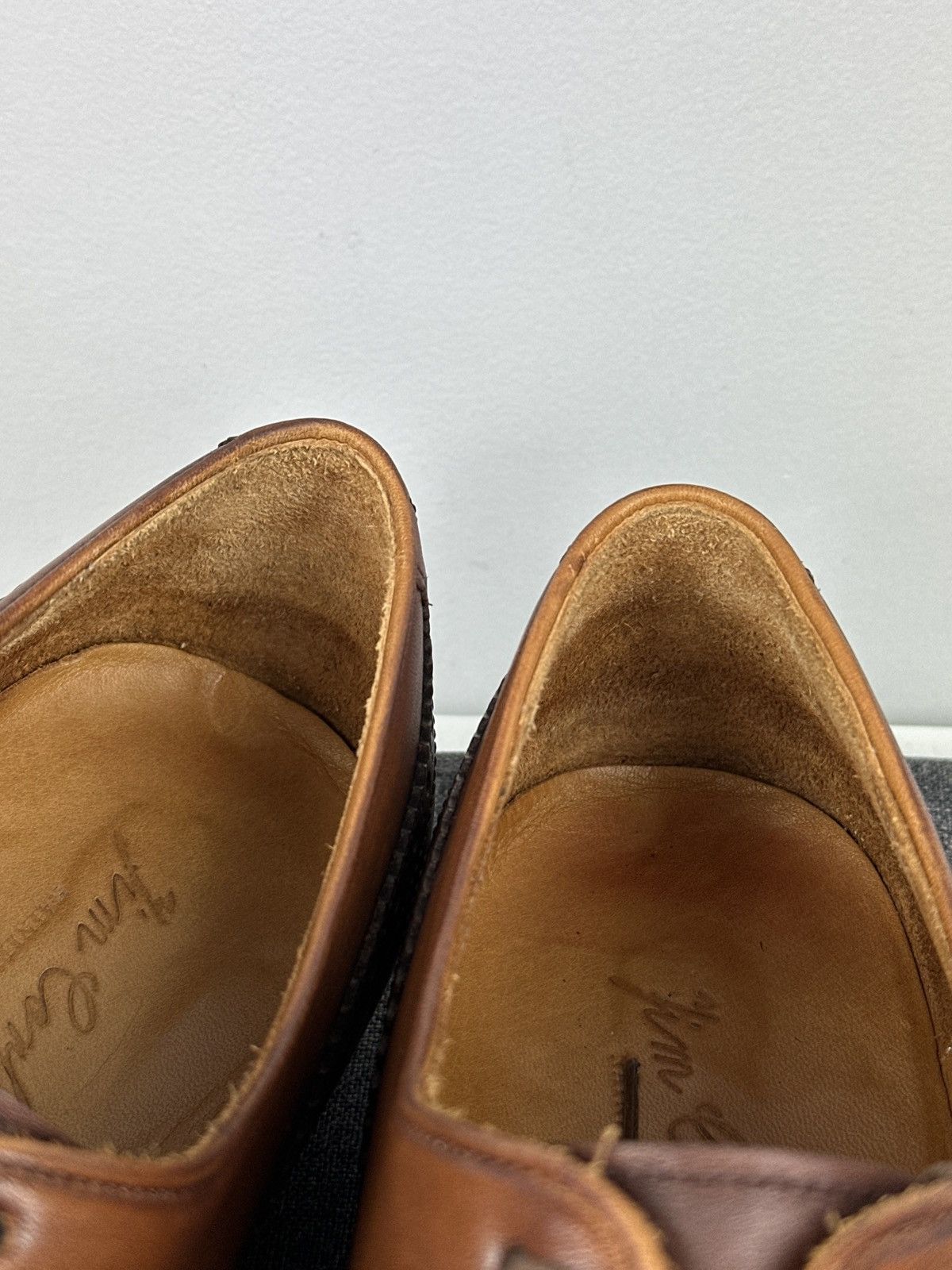 Other Jim Corbett Leather Wingtip Brogue Derby Dress Shoes Brown Size US 10 / EU 43 - 16 Thumbnail
