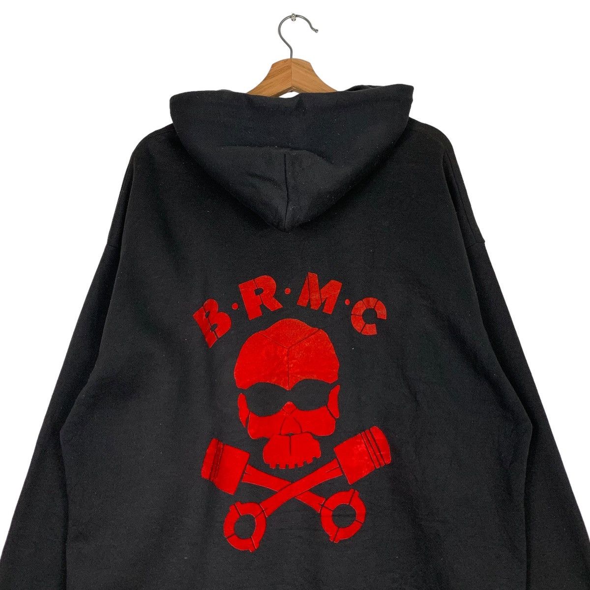 Lee 90s SIDE KICK BRMC Skull Big Logo Pullover Hoodies #0728-C33 Size US XL / EU 56 / 4 - 2 Thumbnail
