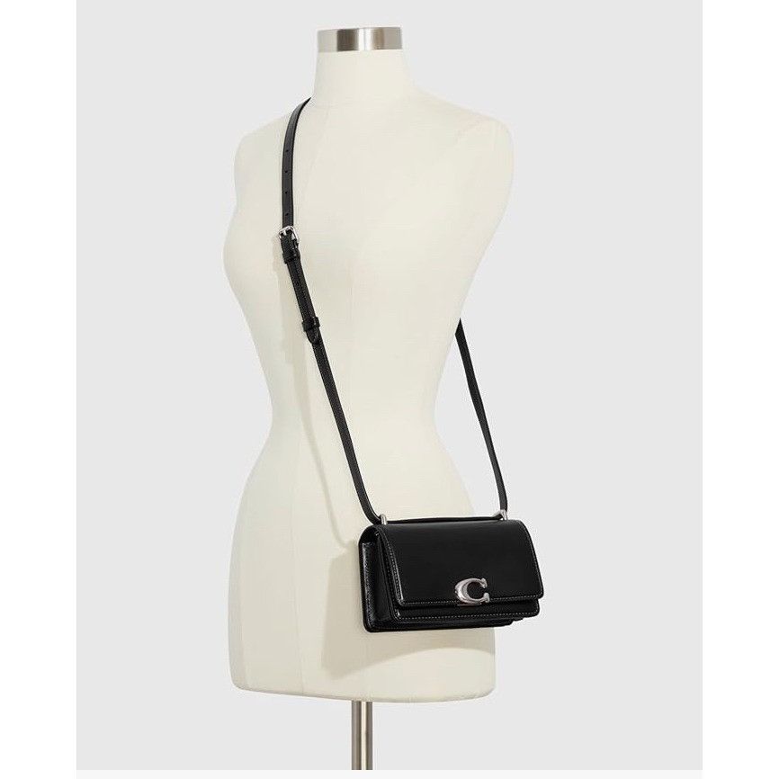 Coach NWT! Coach Women's Luxe Refined Black Calf Leather Bandit C Size ONE SIZE - 4 Thumbnail