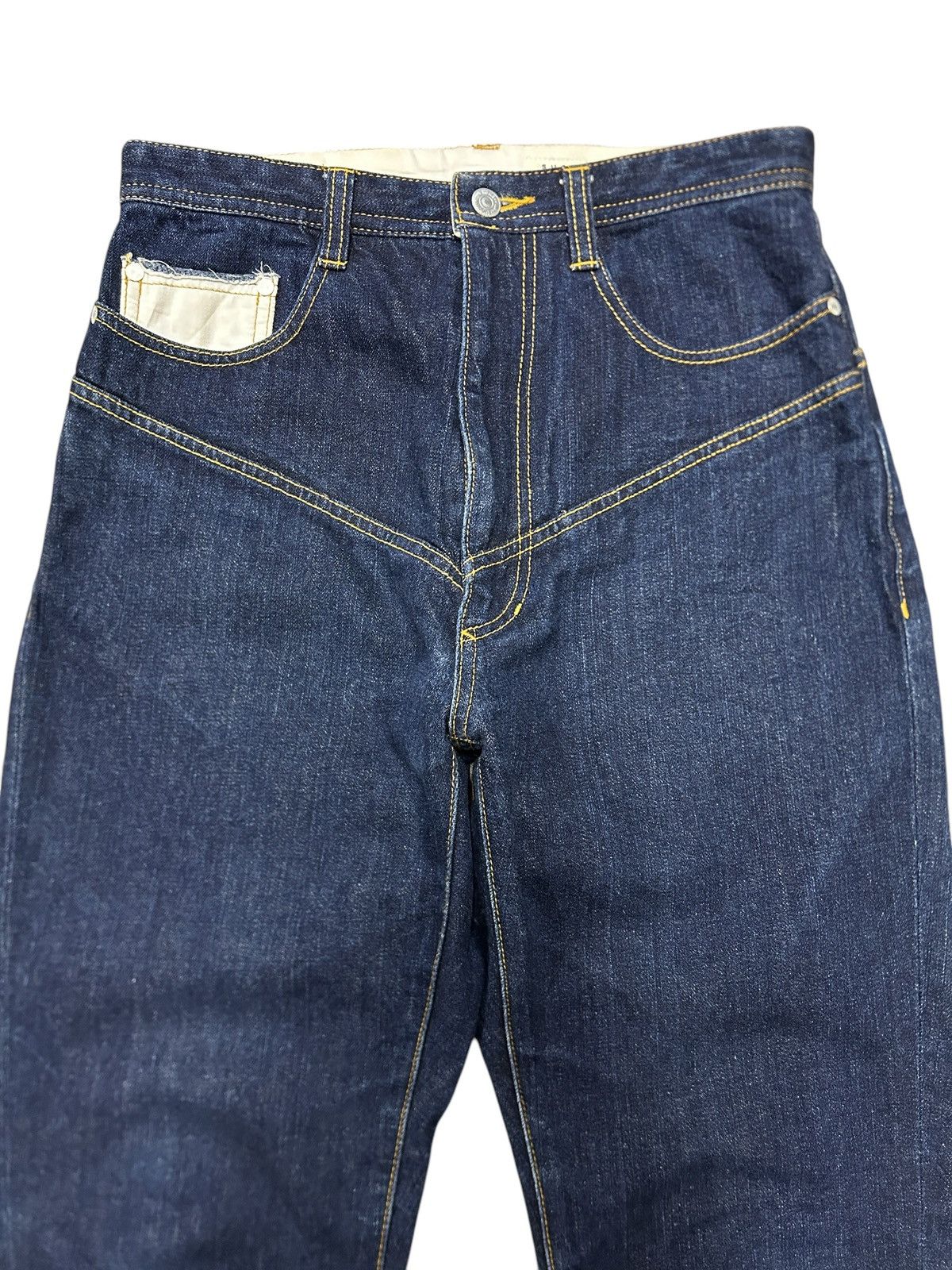 Issey Miyake Vintage Sunaokuwahara Issey Miyake Wide Freak Jeans Size US 29 - 3 Thumbnail