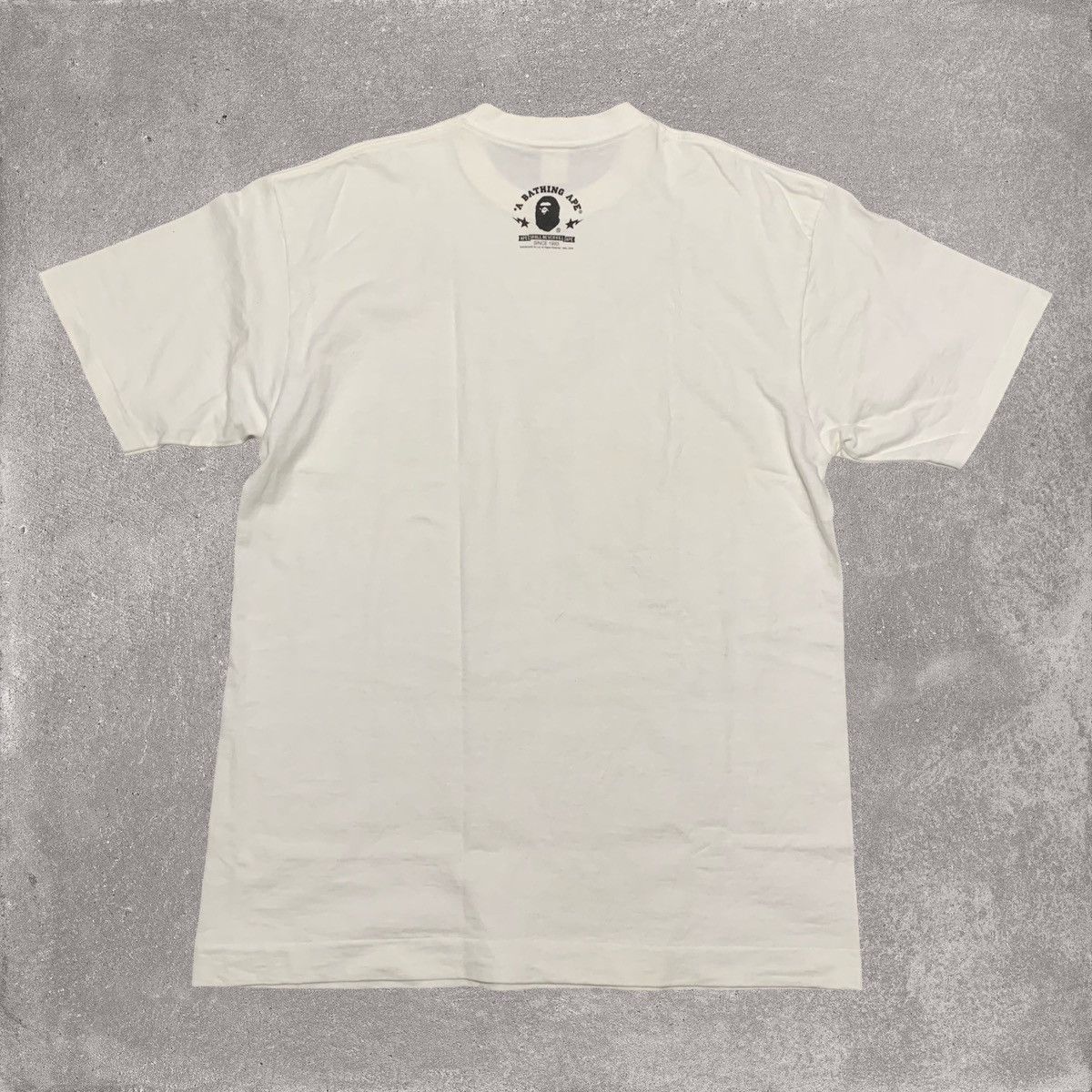 Bape Bape Large 1st Camo Tie Graphic White Tee A Bathing Ape 2009 Size US L / EU 52-54 / 3 - 2 Thumbnail