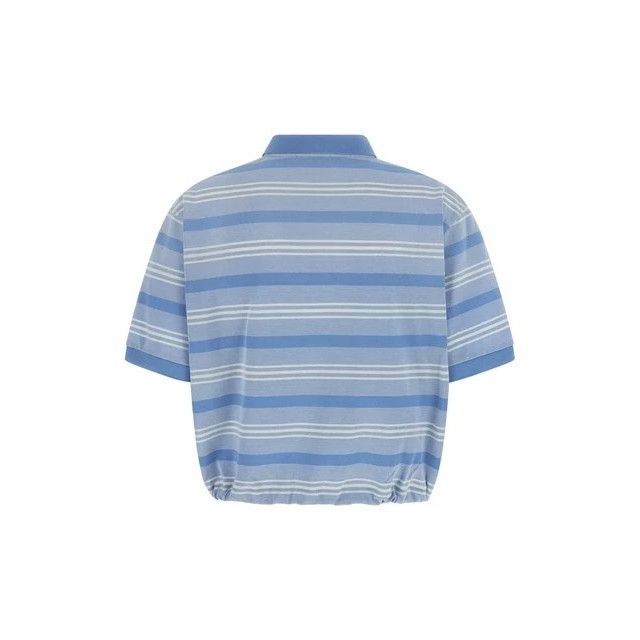 PRADA Blue Striped Polo Shirt New & Authentic (Women's size: