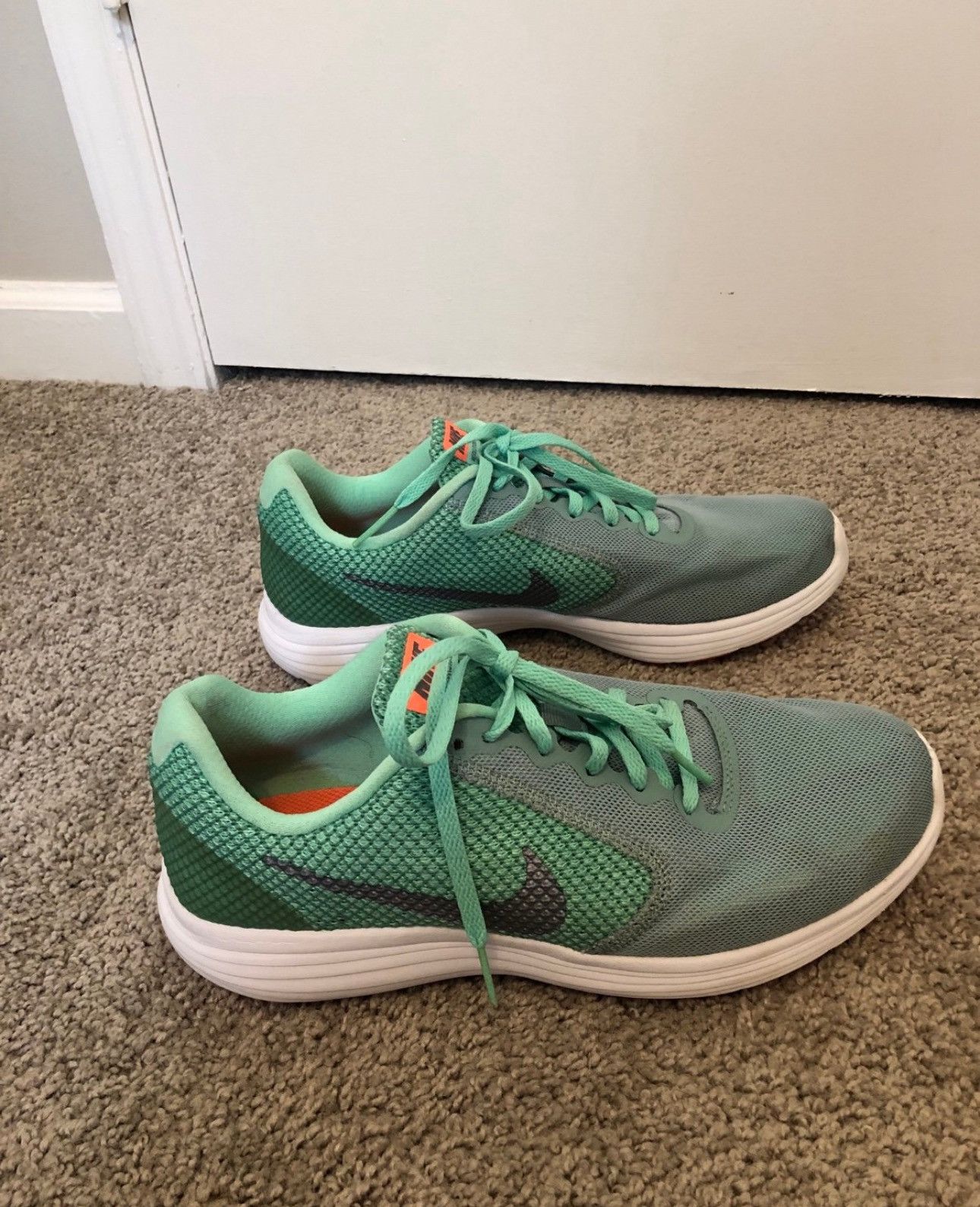 Nike Nike Women's Revolution 3 Running Shoe Green Glow Size 9.5 Size US 9.5 / IT 39.5 - 1 Thumbnail