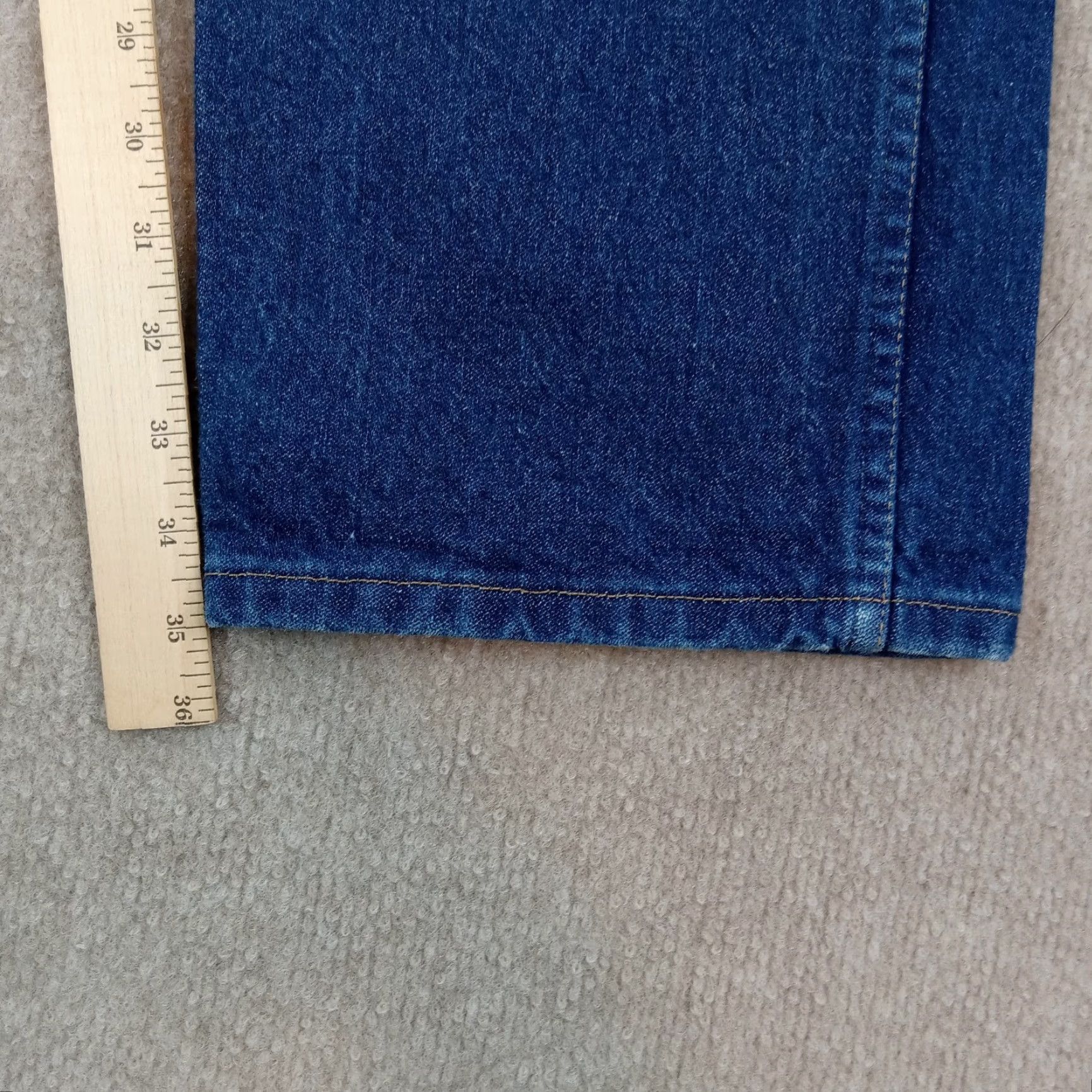 Wrangler Wrangler Jeans Mens 35x36 Blue Regular Fit Straight Leg 5 Pocket Denim NWT 47MWZPW Size US 35 - 3 Thumbnail