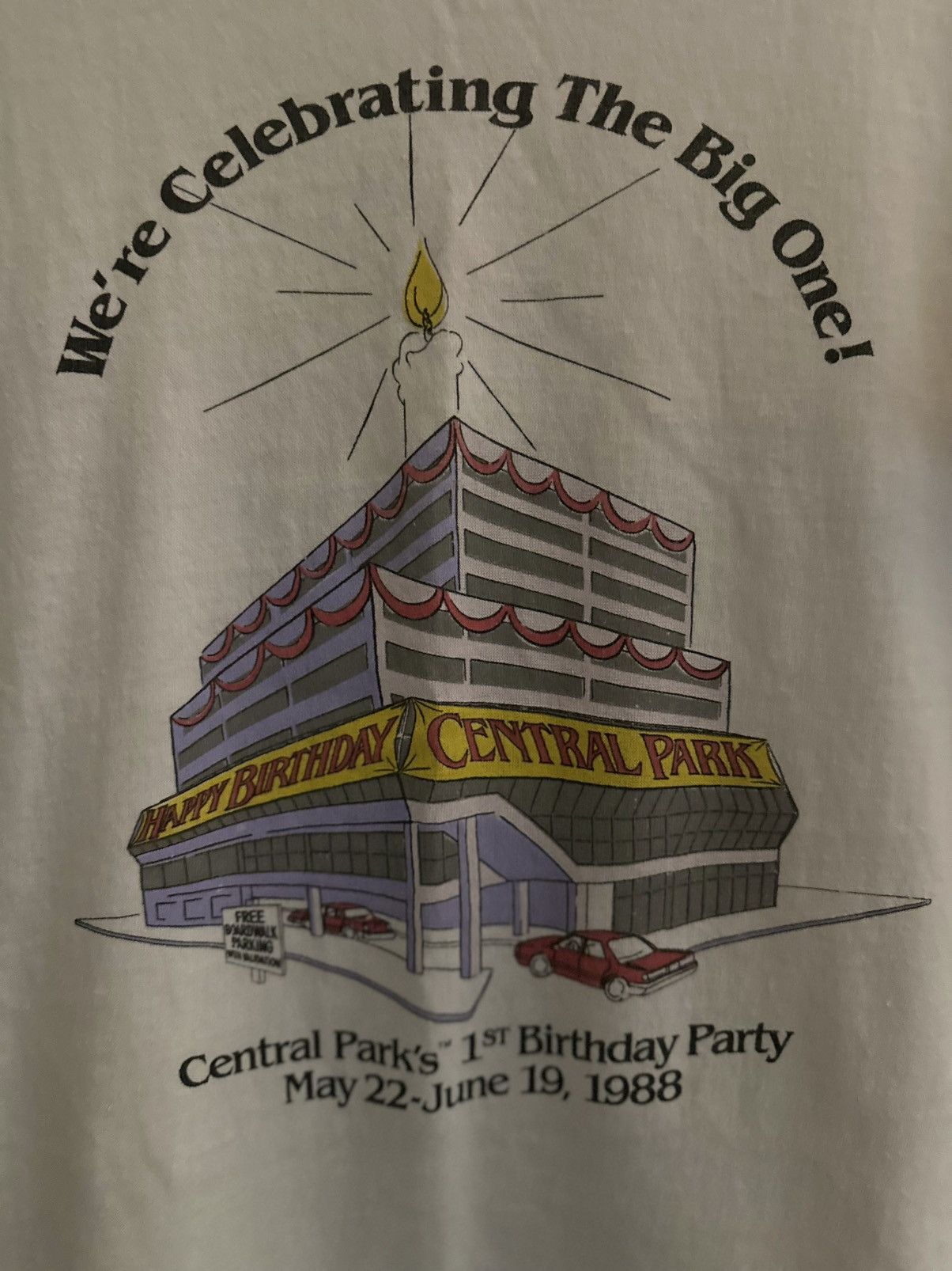 Vintage 88’ Central Parks first birthday tee Size US XS / EU 42 / 0 - 2 Thumbnail