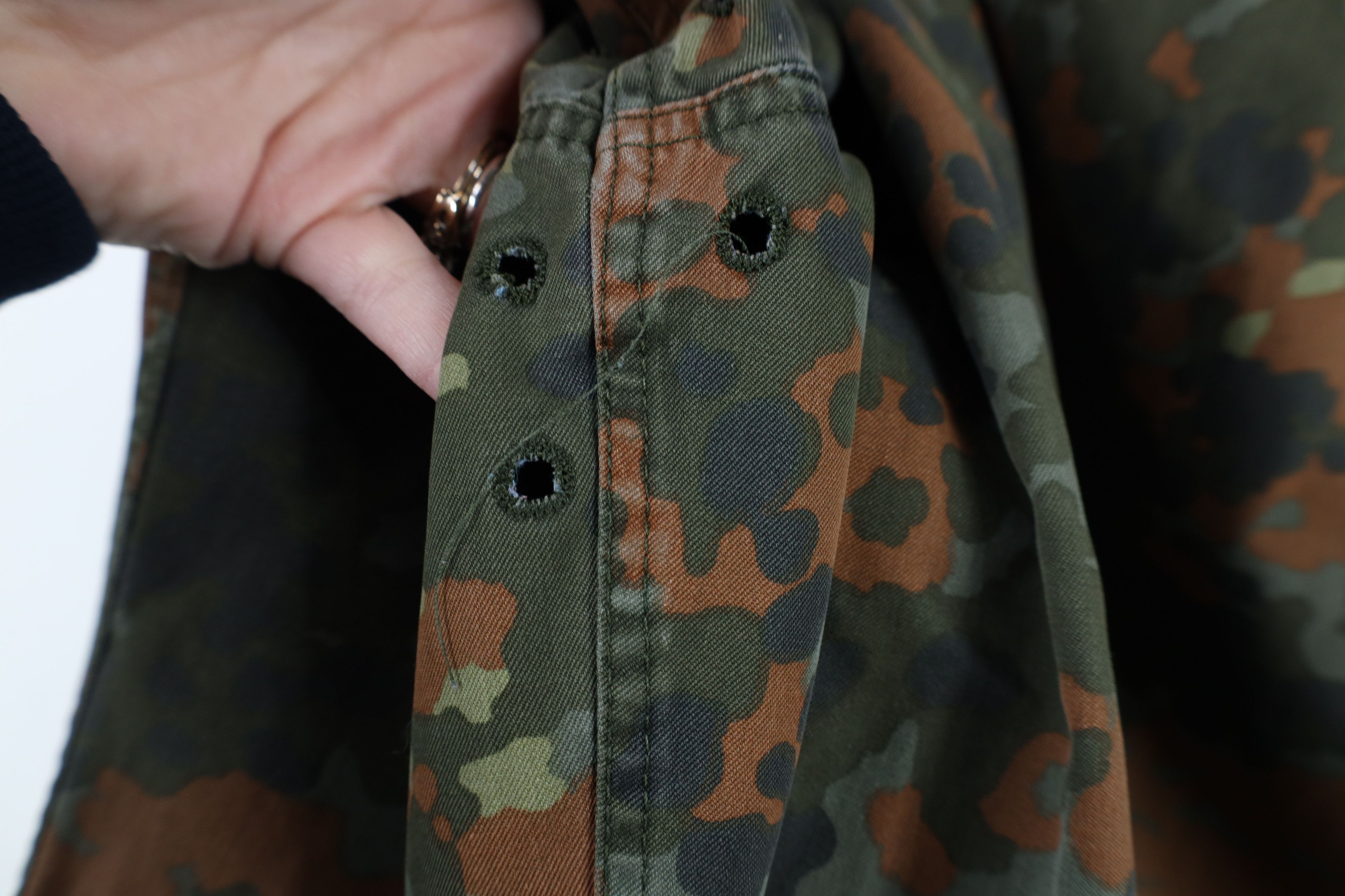Vintage Vintage 90s German Military Camouflage Shirt Field Jacket Size US M / EU 48-50 / 2 - 14 Thumbnail