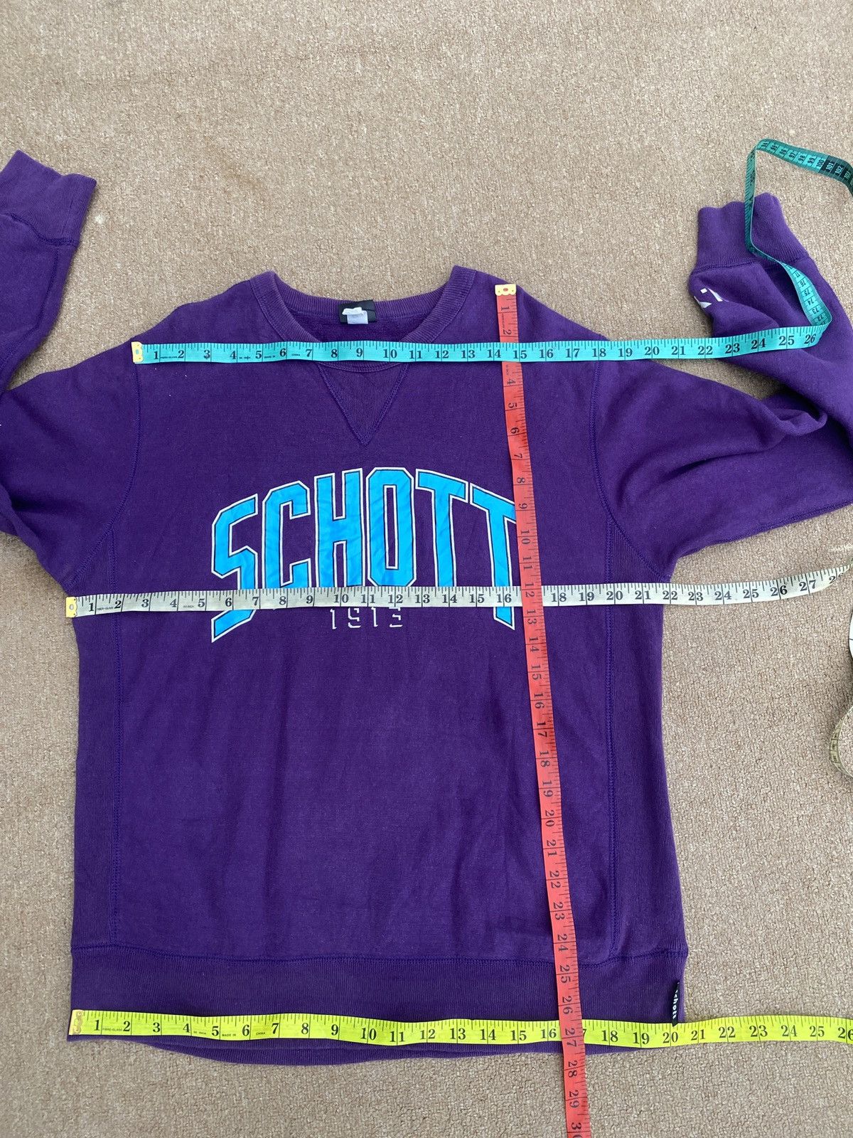 Schott × Vintage Vintage schott crewneck sweatshirt Size US L / EU 52-54 / 3 - 15 Thumbnail