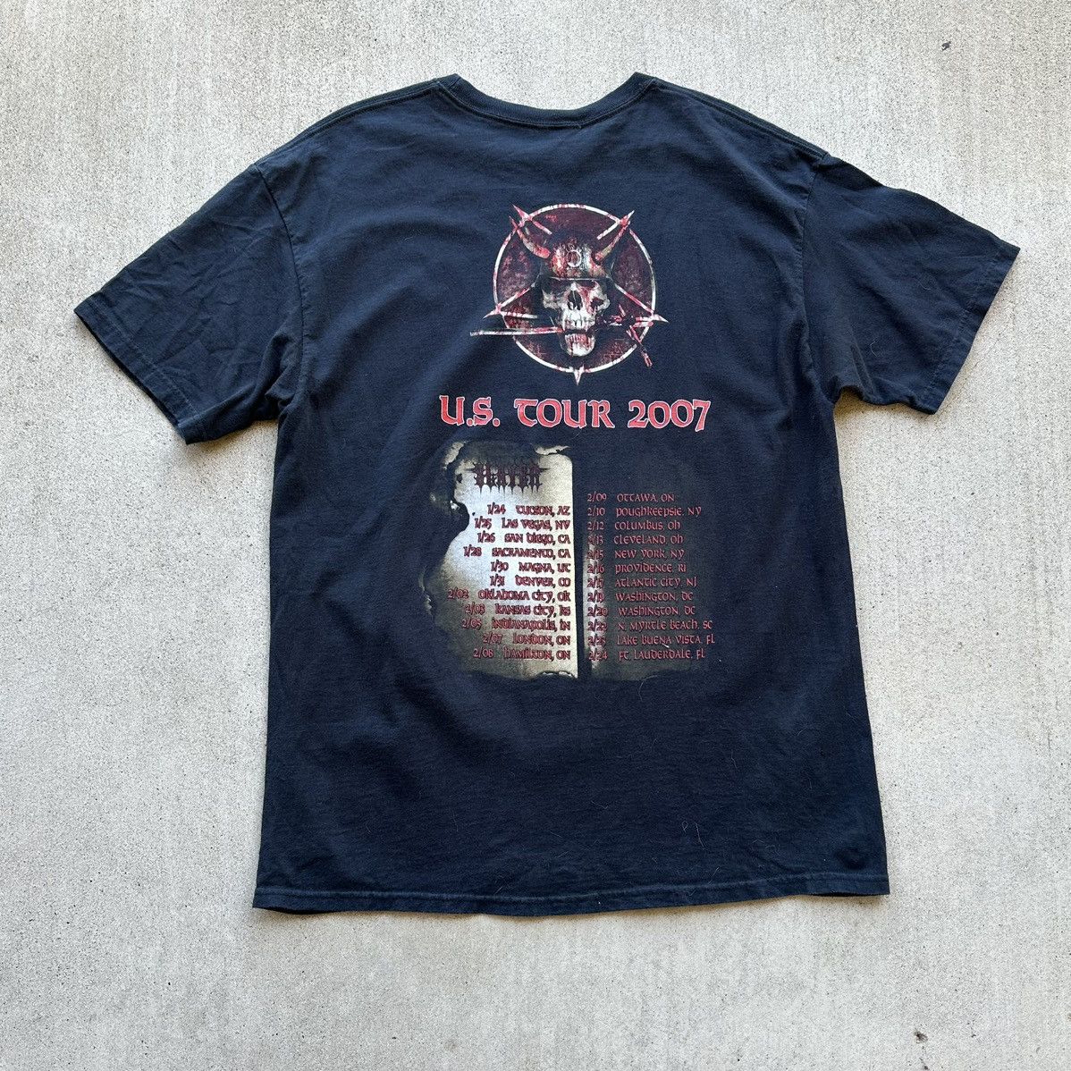 Band Tees × Hanes × Vintage Vintage Slayer Band Tee Shirt Large 2007 Tour Concert Promo Size US L / EU 52-54 / 3 - 2 Thumbnail