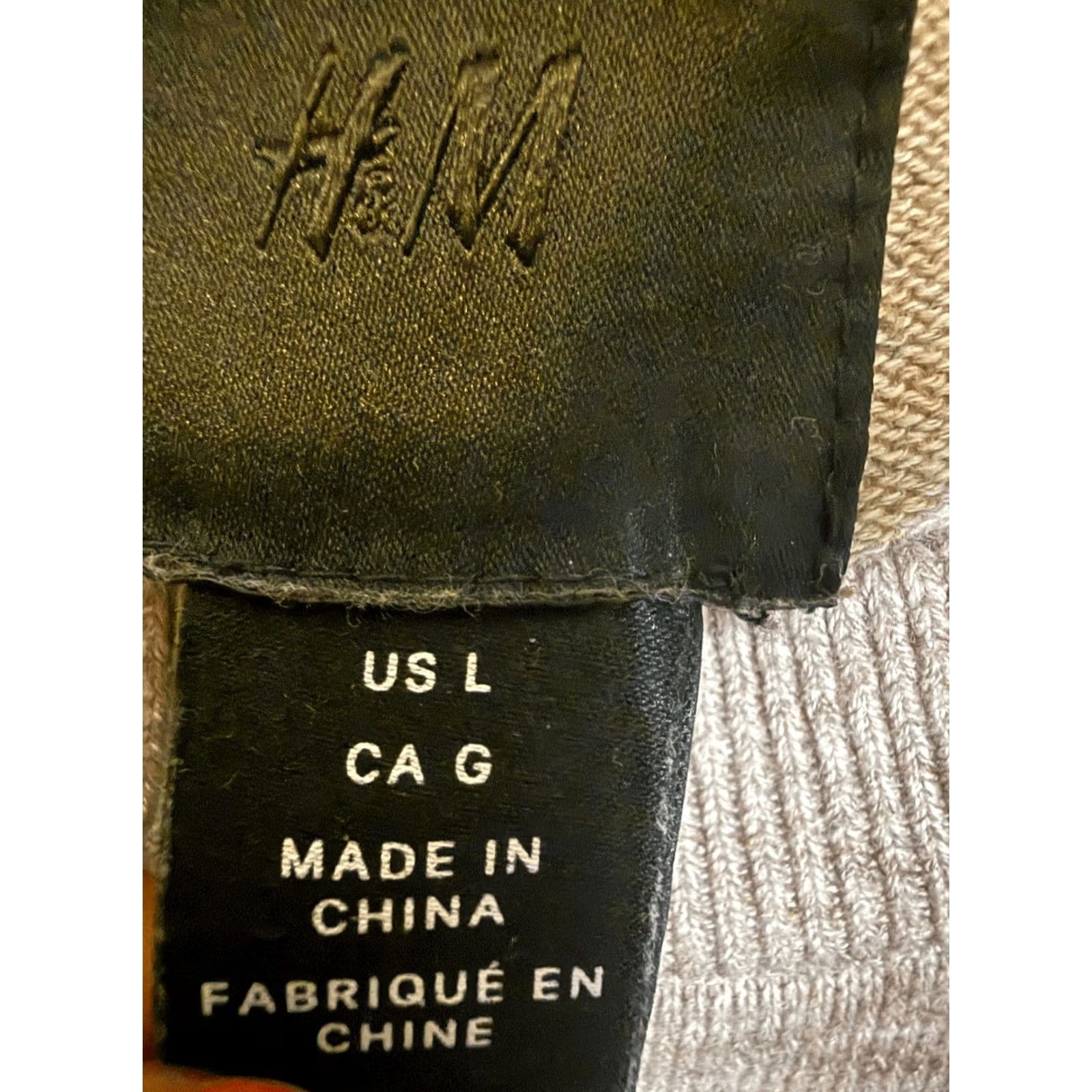 H&M H&M Men’s Cotton Knit Crew Neck Long Sleeve Pullover Sweater Beige Large Size US L / EU 52-54 / 3 - 2 Thumbnail