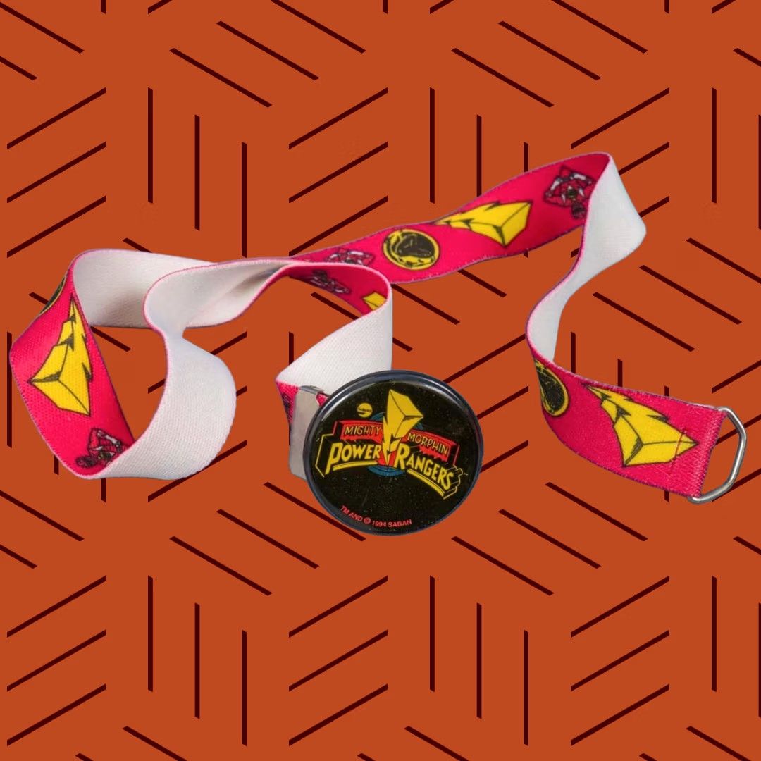 Vintage VINTAGE MMPR Mighty Morphin Power Rangers Childs Belt Buckle Belt Kid's MX? Size ONE SIZE - 1 Preview