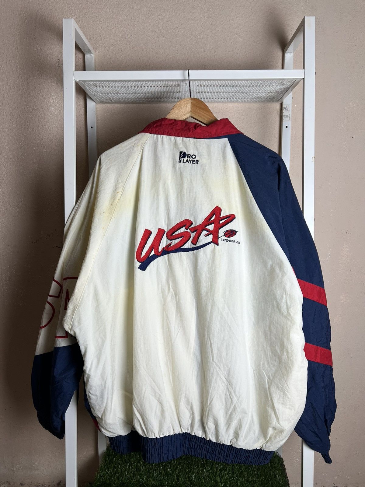Pro Player × Vintage Vintage Pro Player USA Basketball Baggy Light Jacket Size US XL / EU 56 / 4 - 7 Thumbnail
