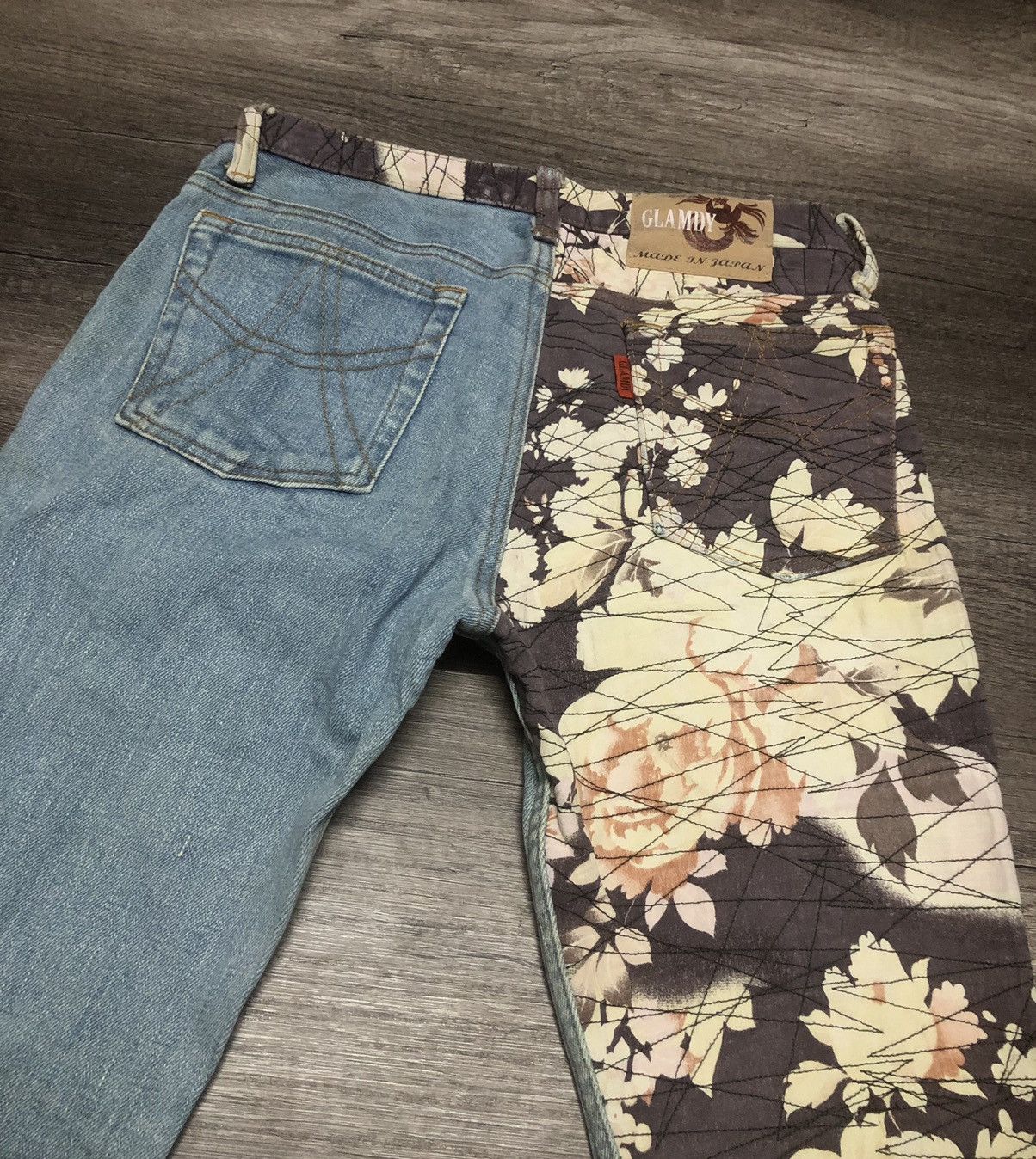 Le Grande Bleu (L.G.B.) RARE JAPANESE BRAND GLAMDY JEANS Size US 28 / EU 44 - 7 Thumbnail