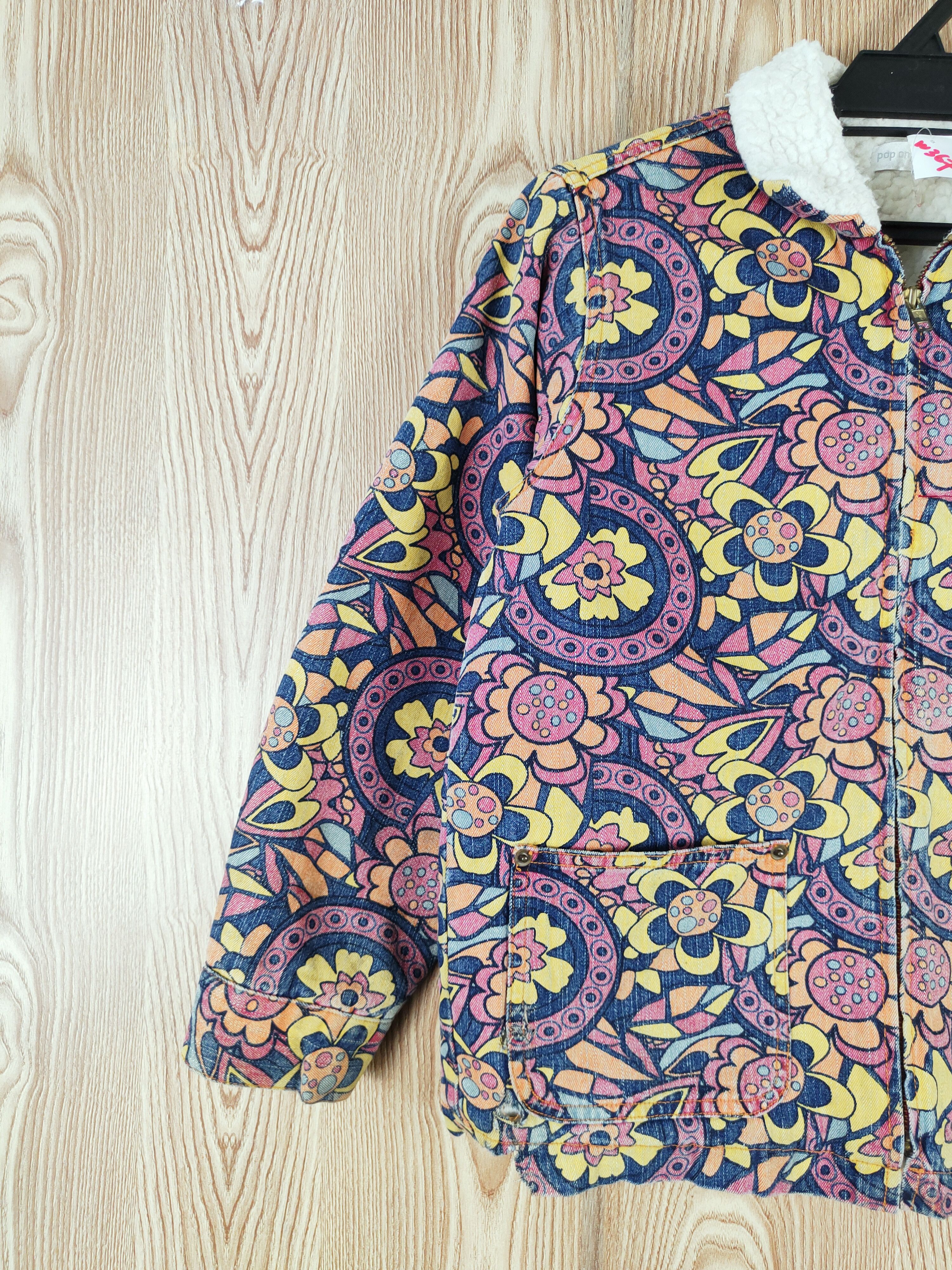 Japanese Brand Pop on Pop Family murakami style Flower Jackets #W367 Size S / US 4 / IT 40 - 3 Thumbnail