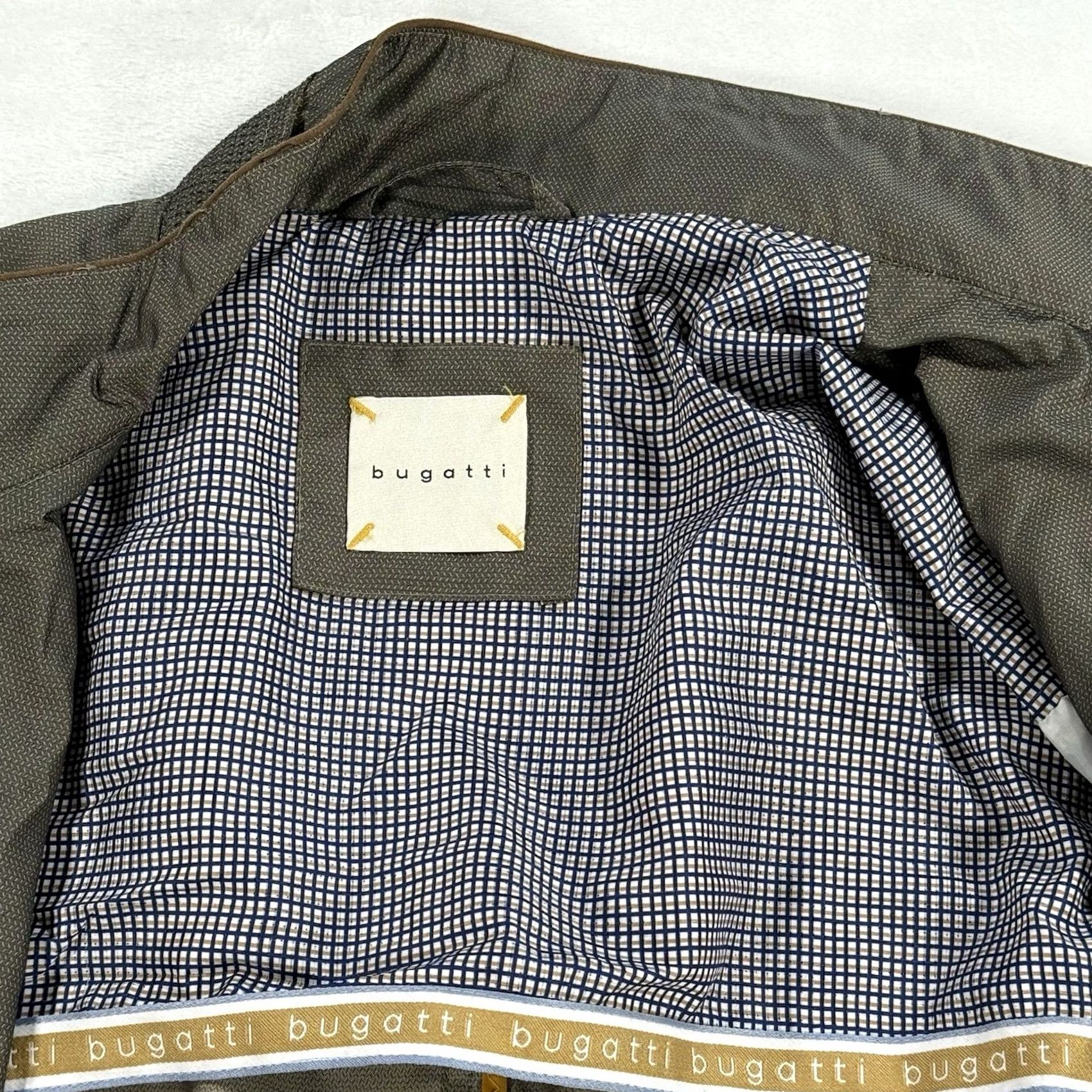 Bugatti Bugatti Jacket Mens 50 Regular Brown Full Zip Rain Coat Blouson 50R Size US M / EU 48-50 / 2 - 6 Thumbnail