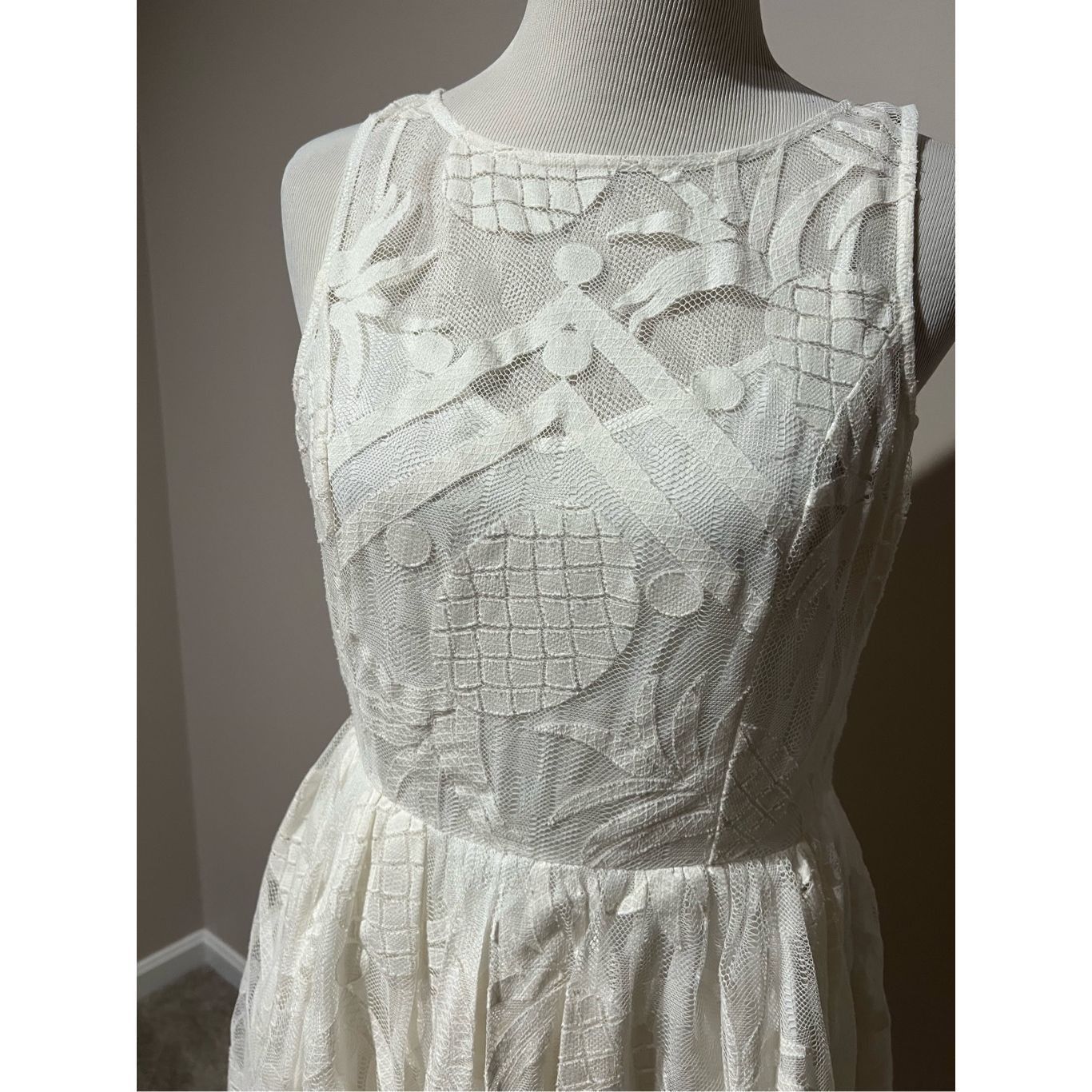 Anthropologie Maeve Anthropologie white dress size 10 Size L / US 10 / IT 46 - 3 Thumbnail