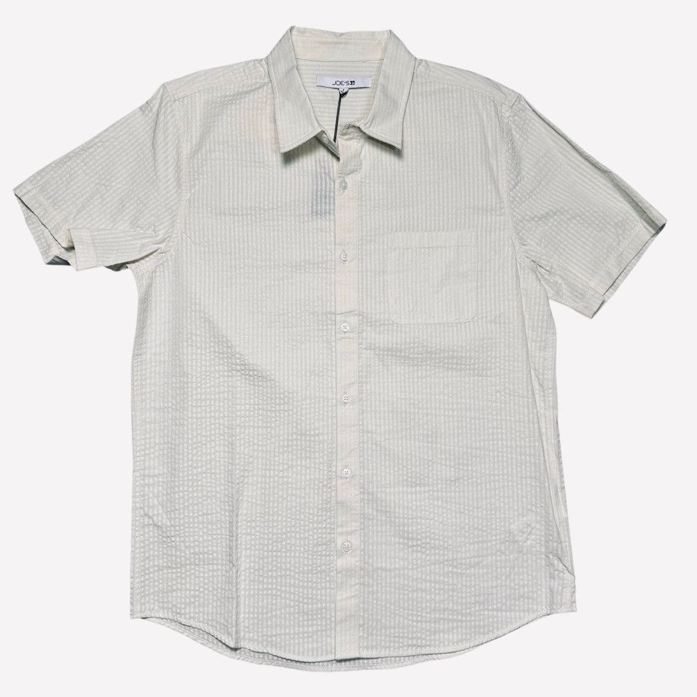 Joe's NWT New $148 Joe's Cotton Seersucker Short Sleeve Button-Up Size US L / EU 52-54 / 3 - 2 Thumbnail