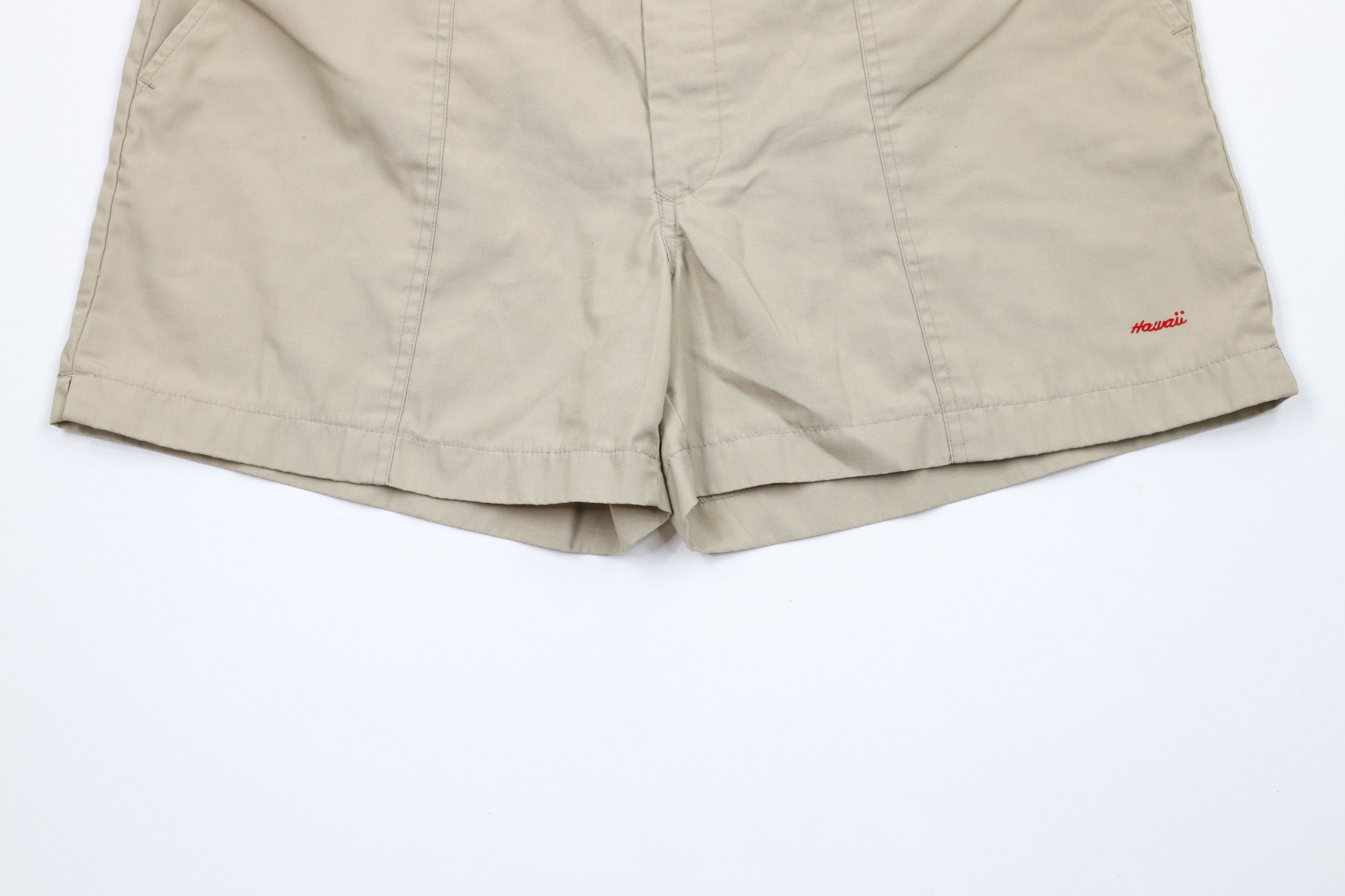 Vintage Vintage 70s Streetwear Out Hawaii Above Knee Shorts Beige Size US 40 / EU 56 - 4 Thumbnail