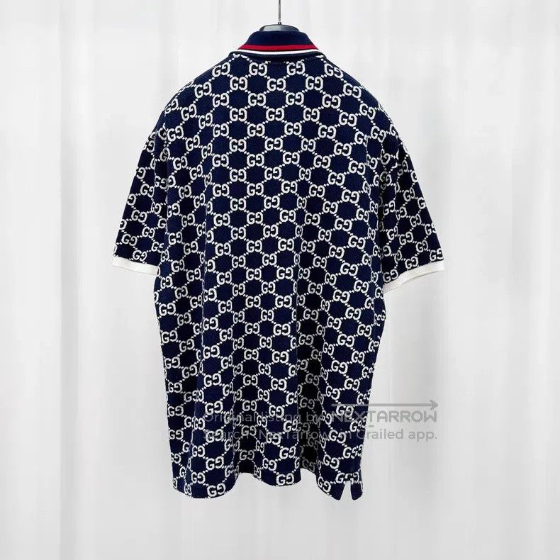Gucci Gucci Old flower full print knitted Polo short sleeves Size US L / EU 52-54 / 3 - 2 Thumbnail