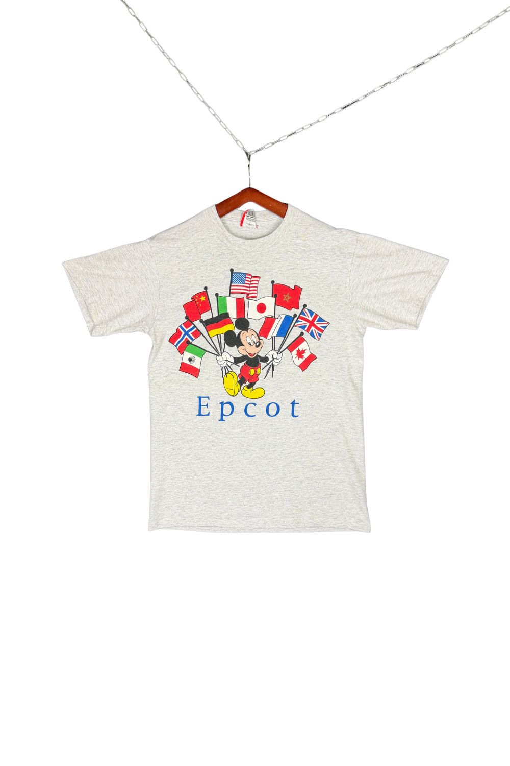 Mickey Unlimited Vintage Disney Designs EPCOT Mickey Flags Tee Made In USA Size US M / EU 48-50 / 2 - 1 Thumbnail